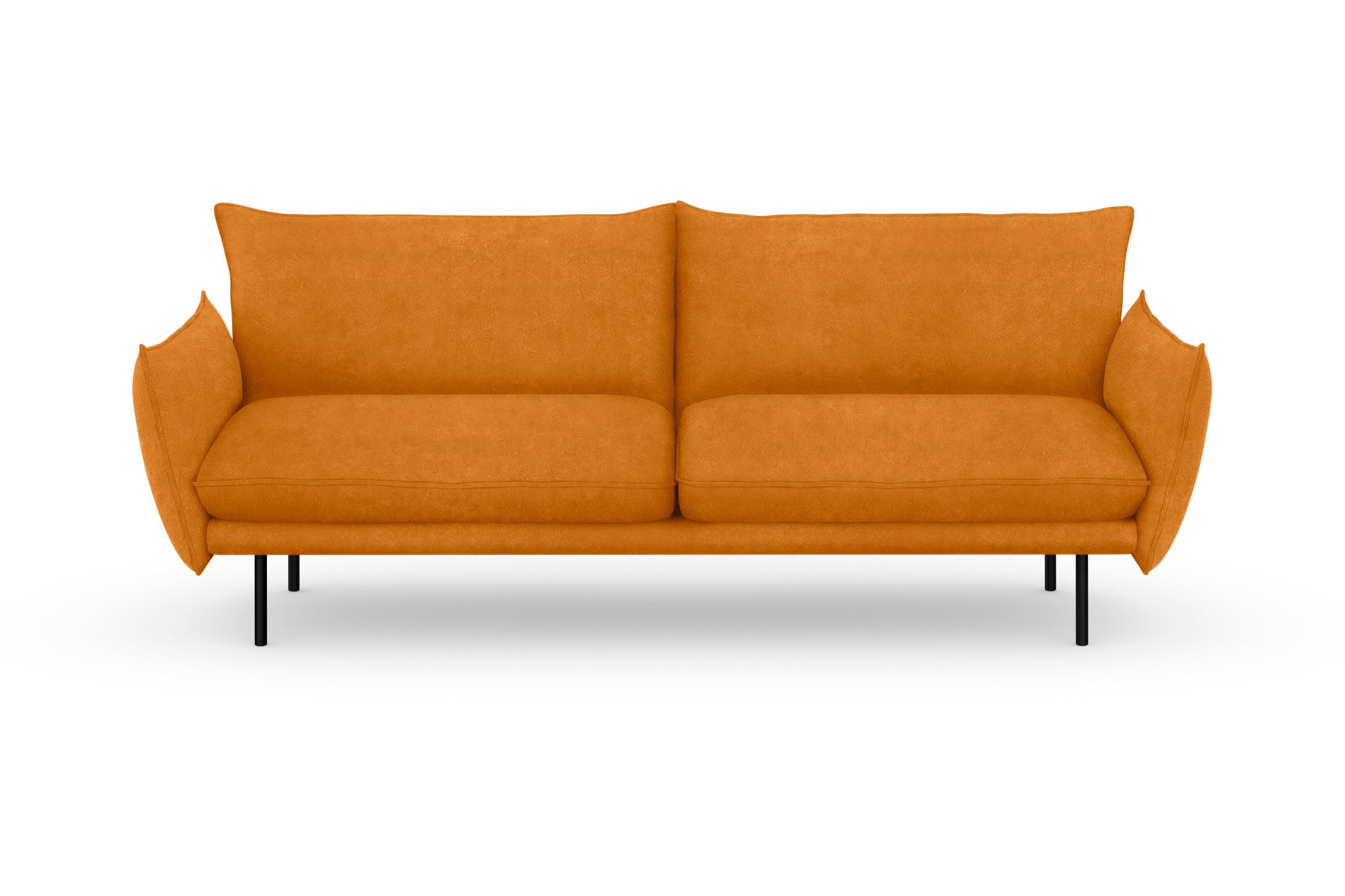 andas 3-zitsbank Stine Bijzonder design door kussen-look en opstaande naad, by Morten Georgsen goud(kleur), 3-zitsbanken, 226 cm