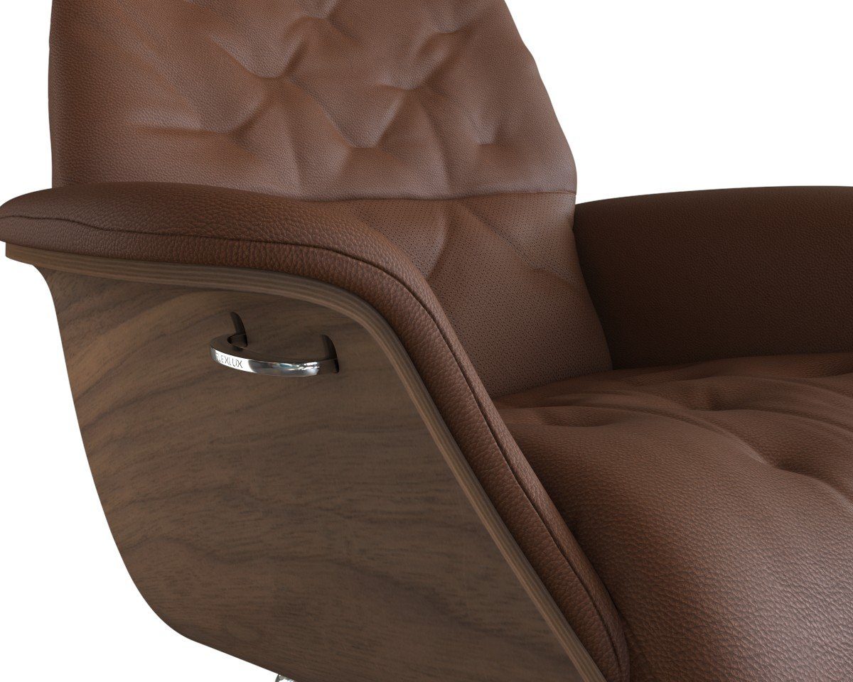 FLEXLUX Relaxfauteuil Volden, functionele stoel, gestoffeerde stoel, armleuningen, TV-fauteuil