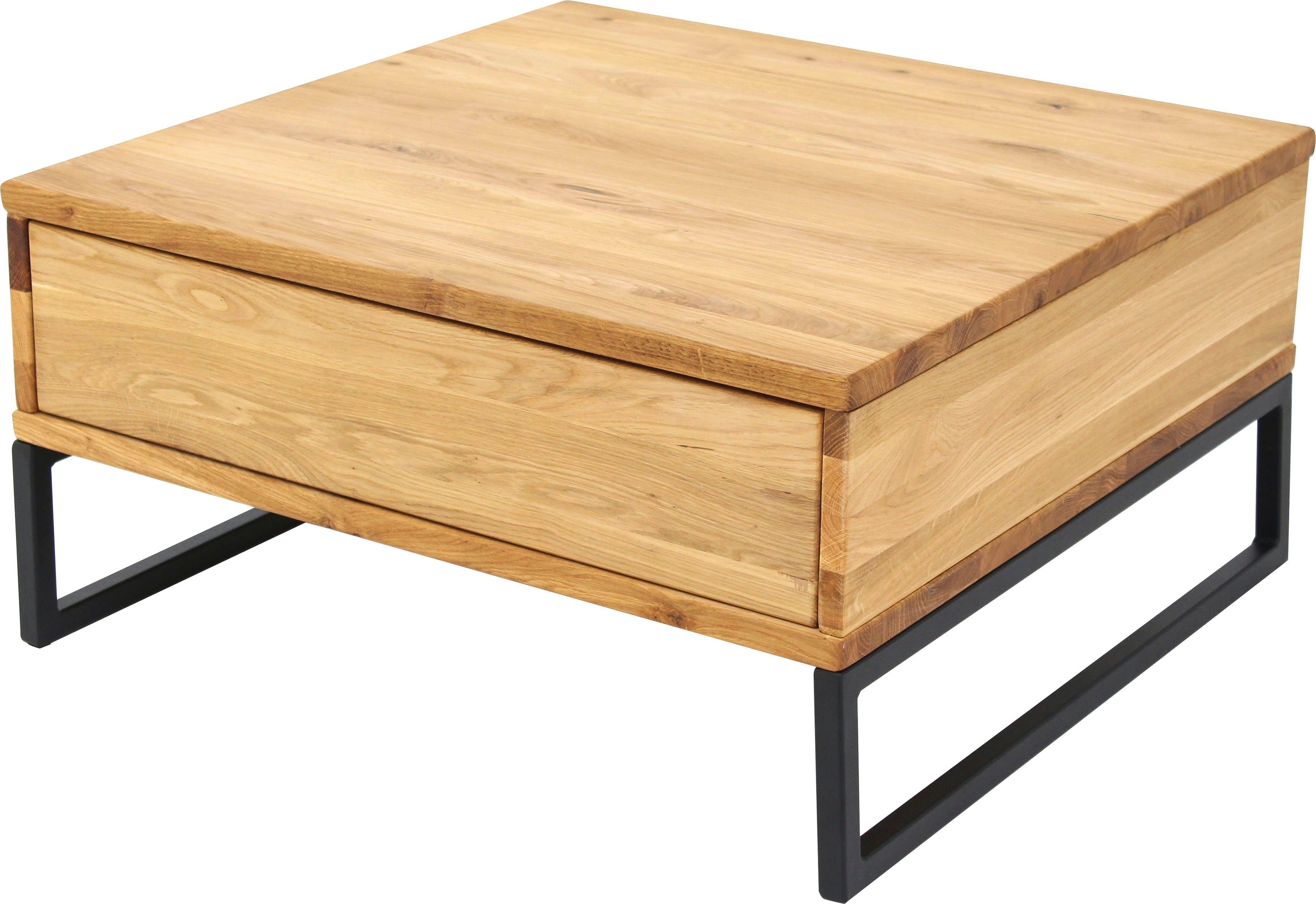 Paroli Salontafel Hugo Massief eiken salontafels bruin