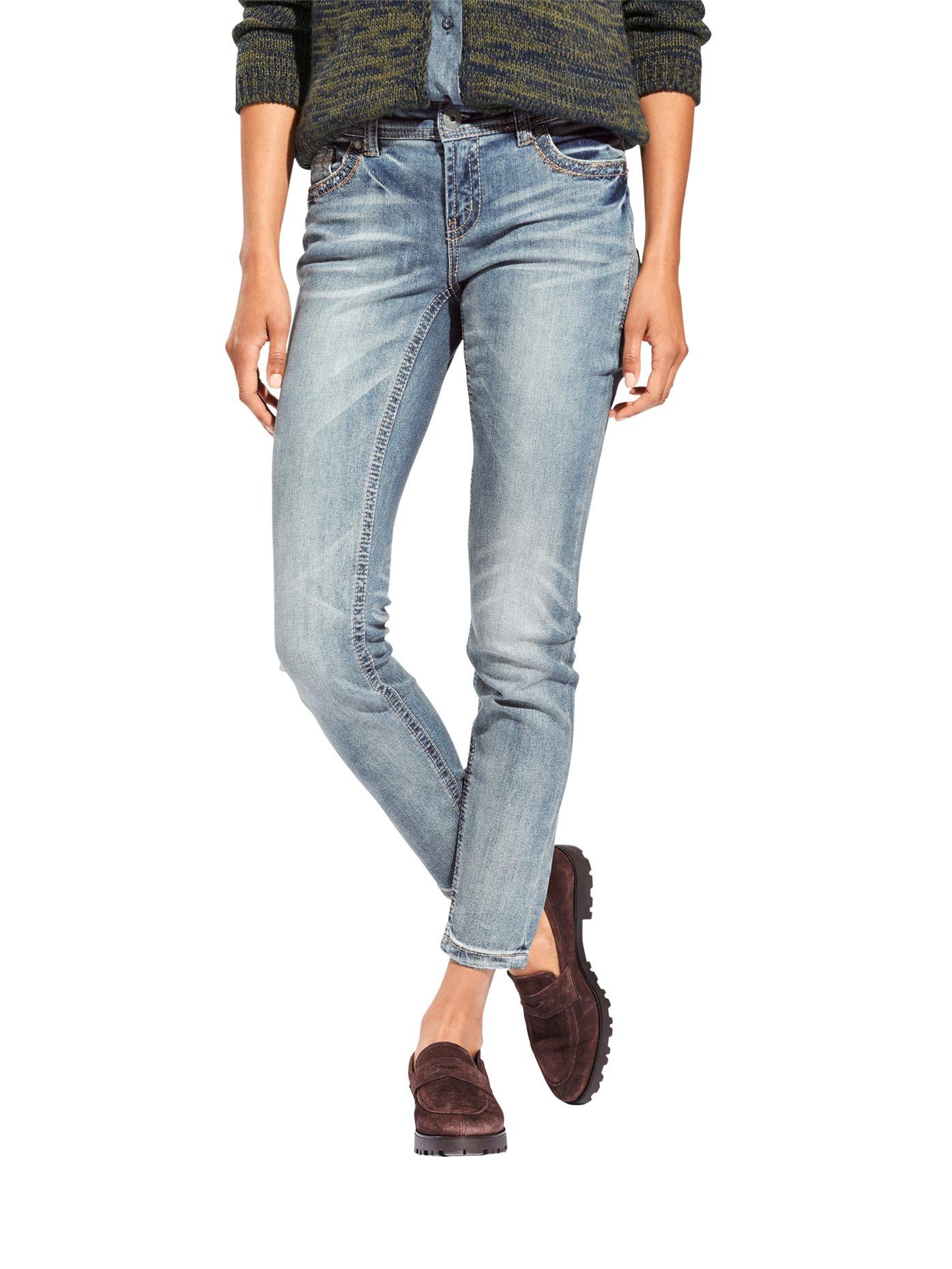 heine Skinny jeans dames skinny jeans maat 48 blauw