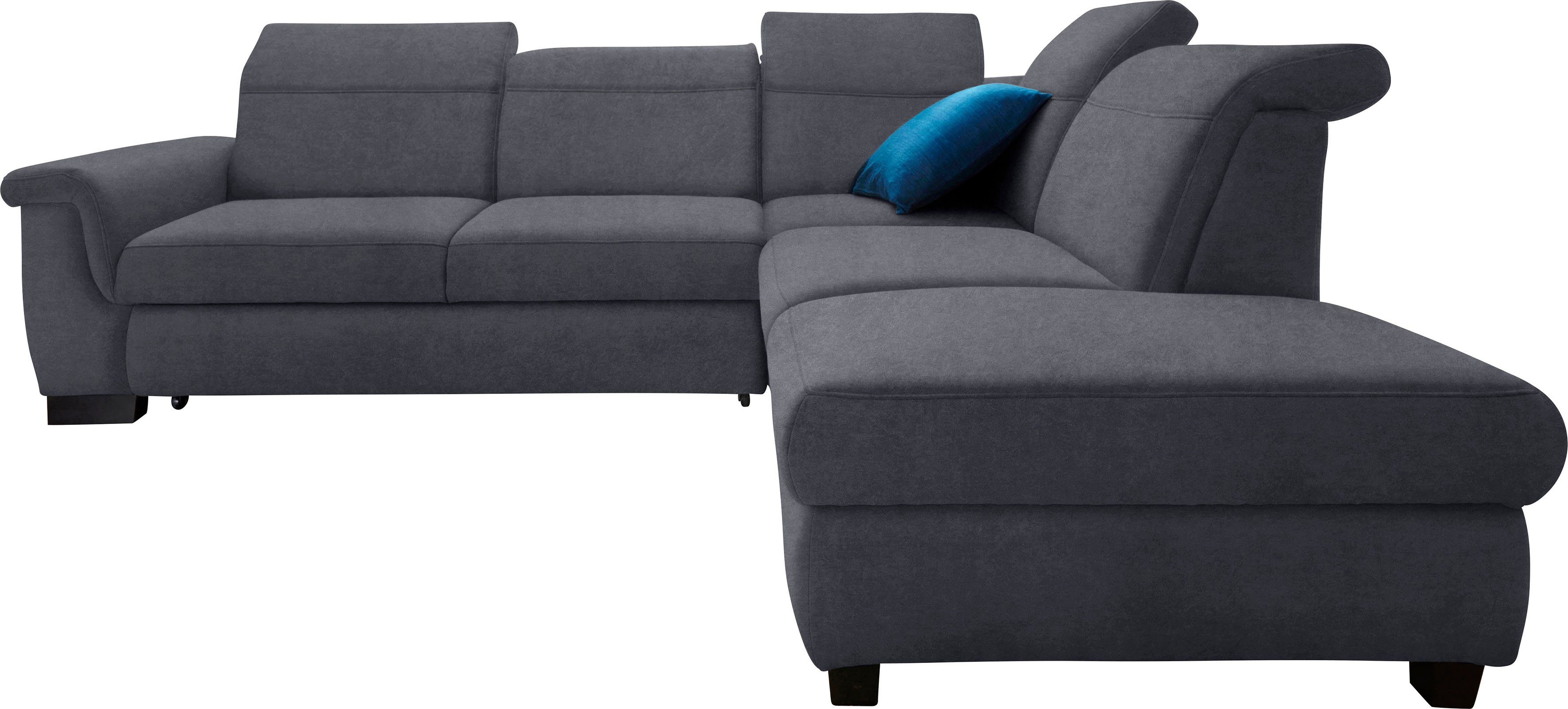 DOMO collection Hoekbank Sully comfortabel sofa, OTTOs Choice, L-vorm naar keuze met slaapfunctie en hoofd- resp. verstelbare rugleuning