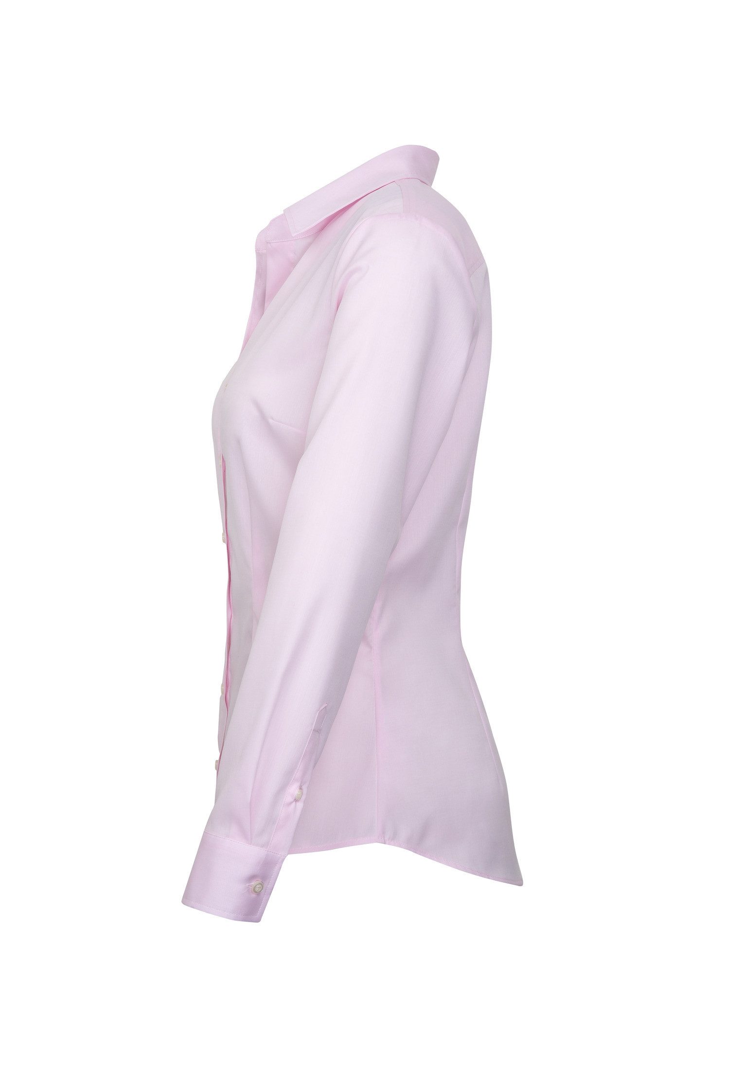 seidensticker Overhemdblouse Zwarte roos Lange mouwen kraag uni
