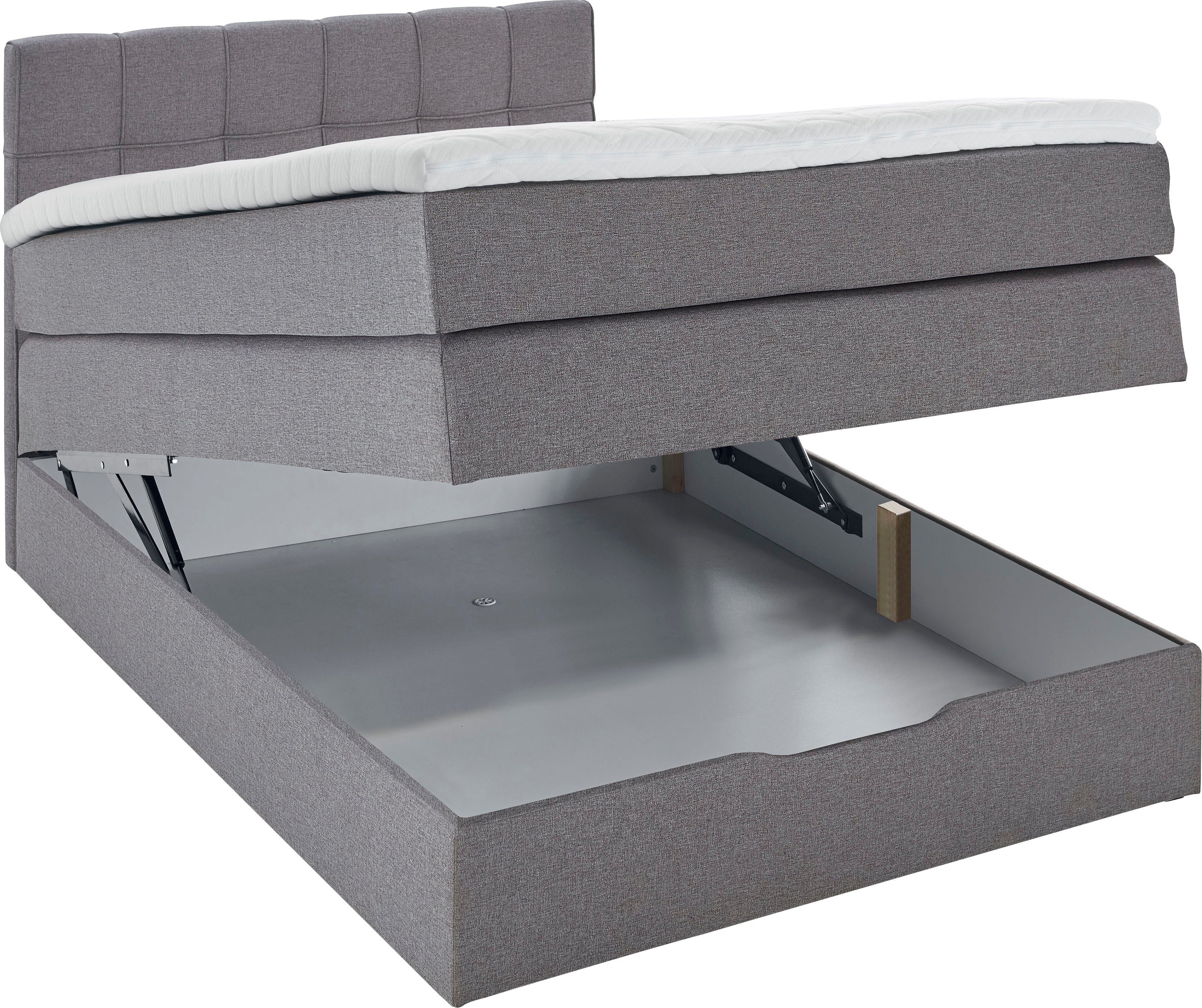 INOSIGN Boxspring Fornoli incl. topmatras en bedkist, h3 in twee matrassoorten