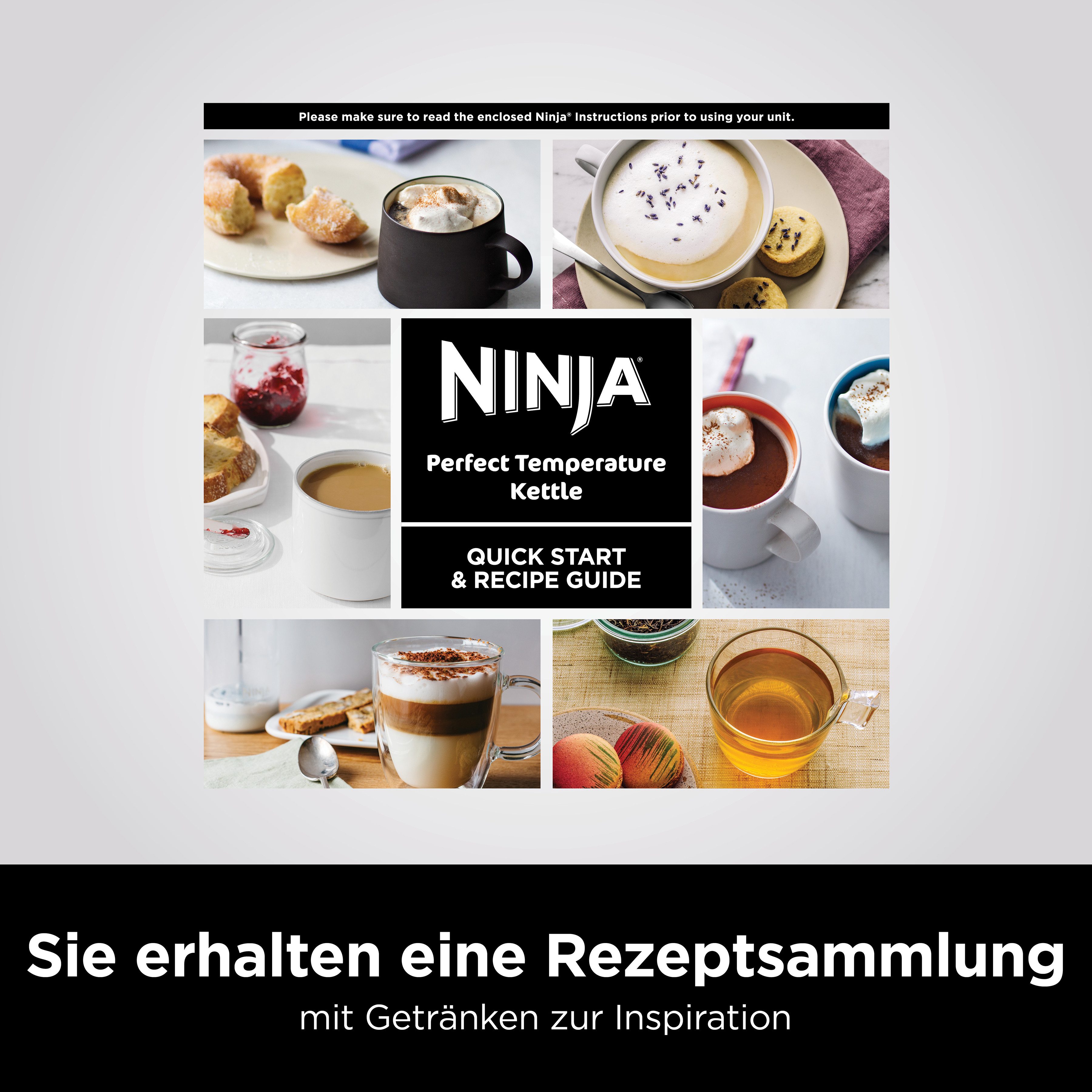 NINJA Waterkoker KT200EU, 1,7 l, 40-100 °c, zwart