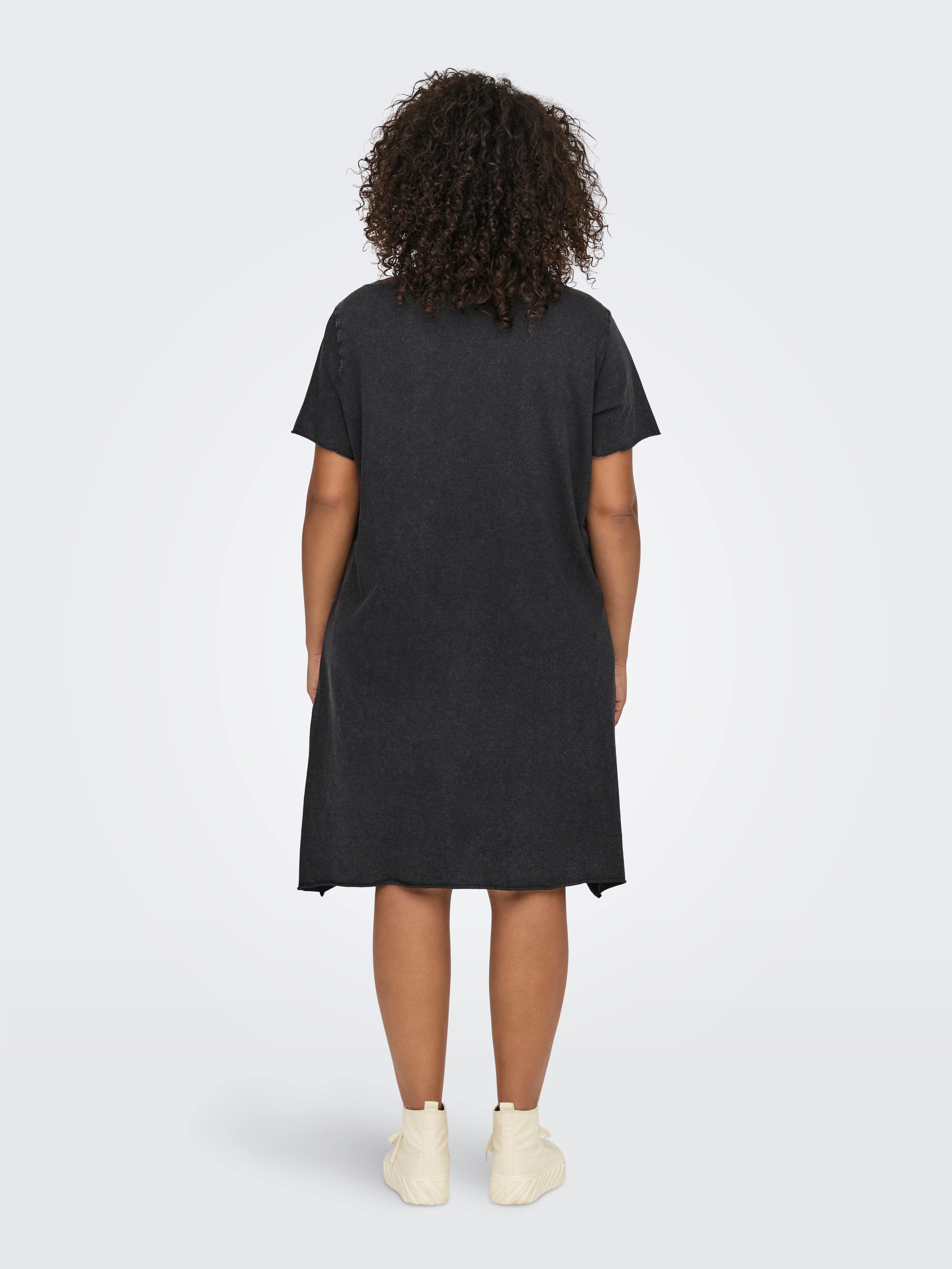 ONLY CARMAKOMA Shirtjurk CARLUCY LIFE SS T-SHIRT DRESS JRS NOOS
