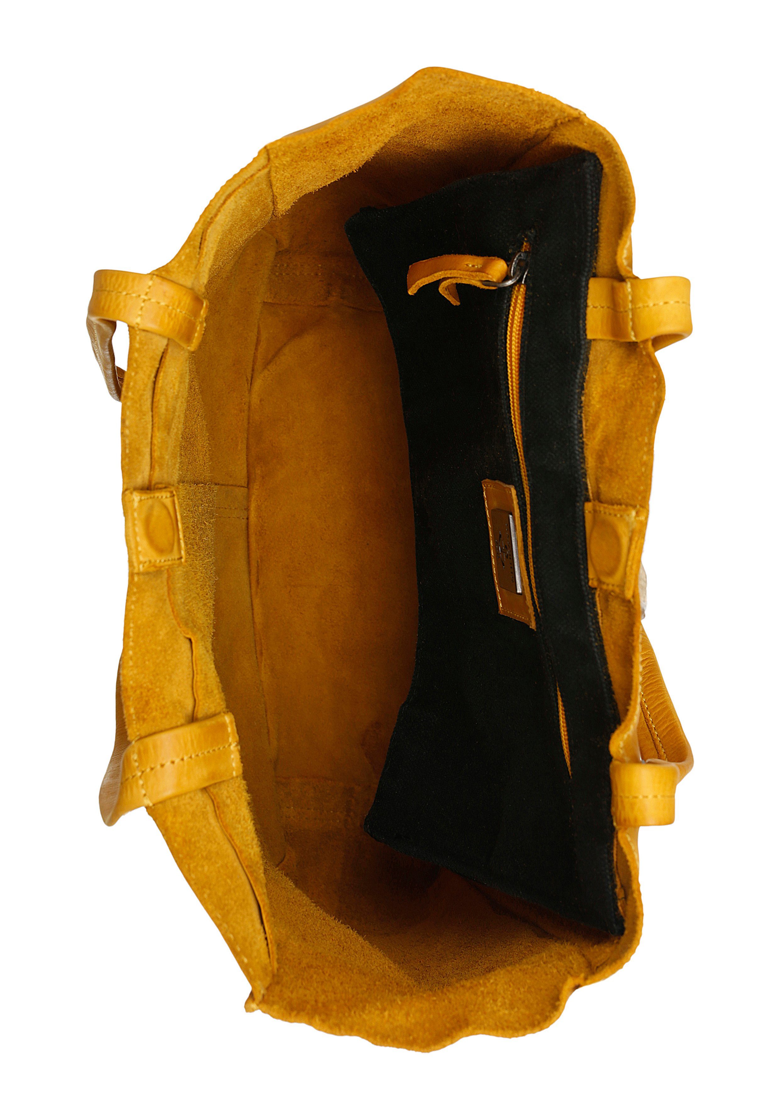 HARBOUR 2nd Shopper Elbe 1 van leer met kenmerkende merk-anker-label en sierhanger