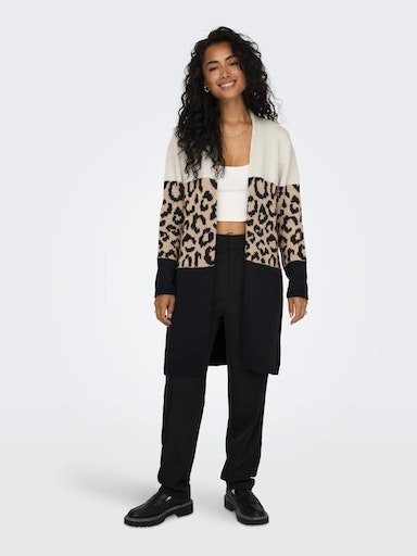Only Vest ONLJADE ANIMAL LS CARDIGAN CC KNT