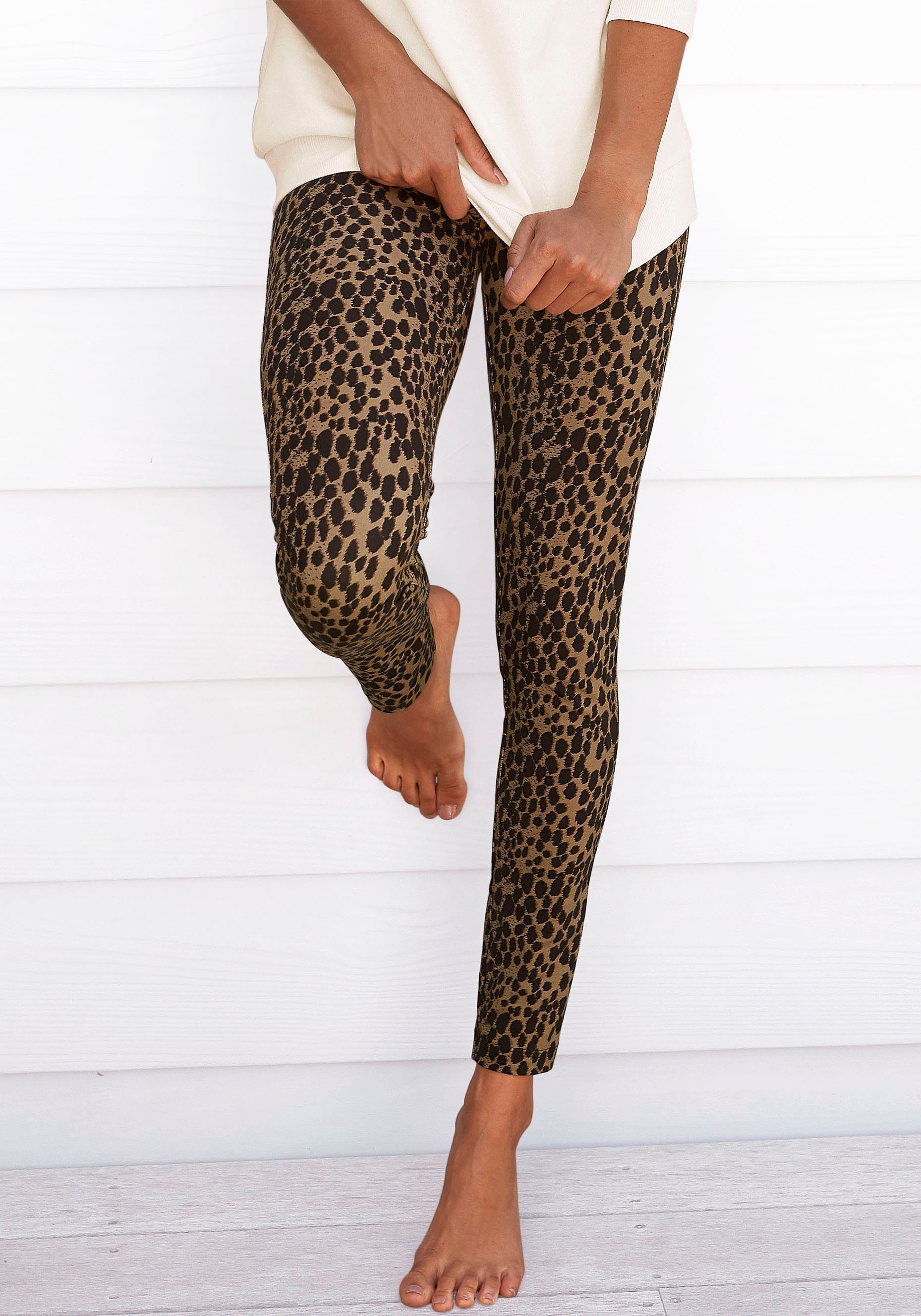 Buffalo Legging met luipaardprint