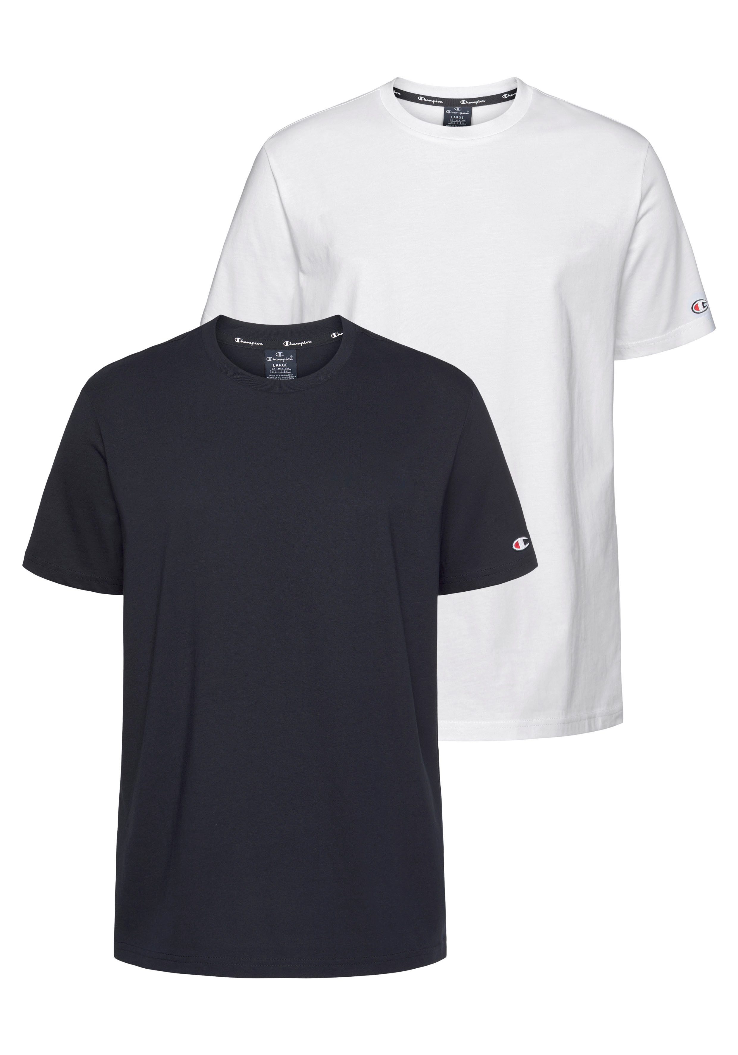Champion T-shirt Basic 2pack Crew-Neck (set 2-delig 2)