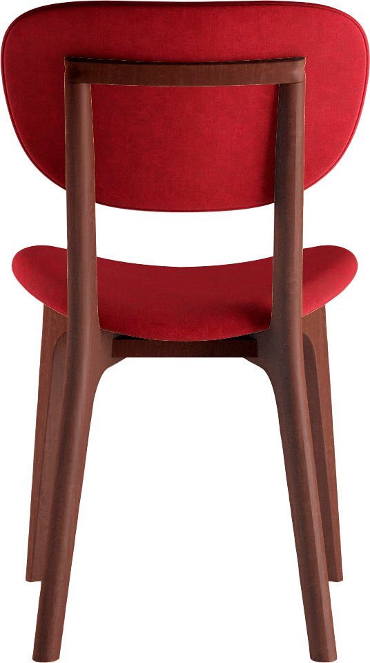 INOSIGN Stoel COZY Made in Italy Frame in beuken, kersen- of notenhout, massief hout, designstoel (set, 2 stuks)