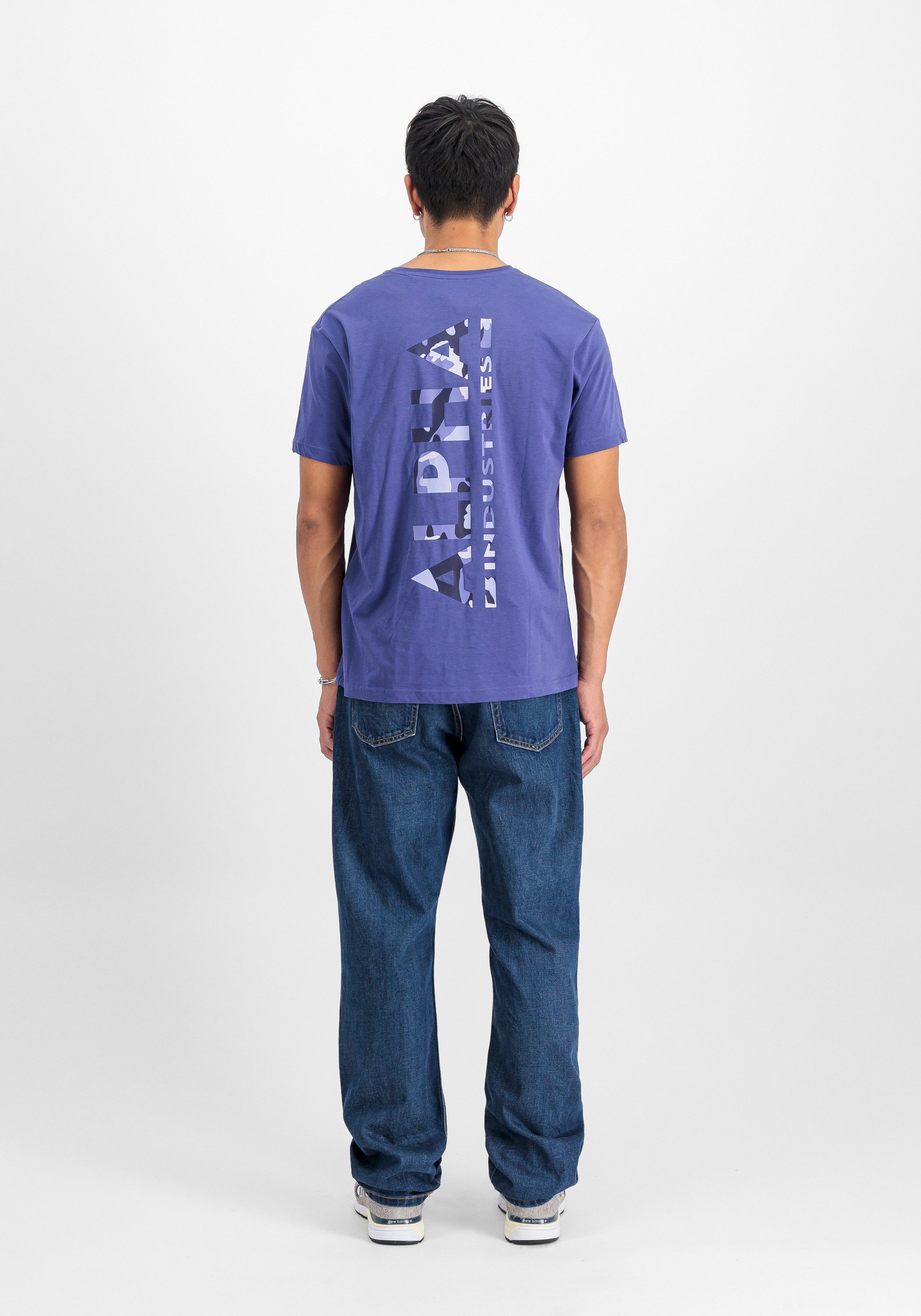 Alpha Industries T-shirt Backprint T-Shirt Camo Print