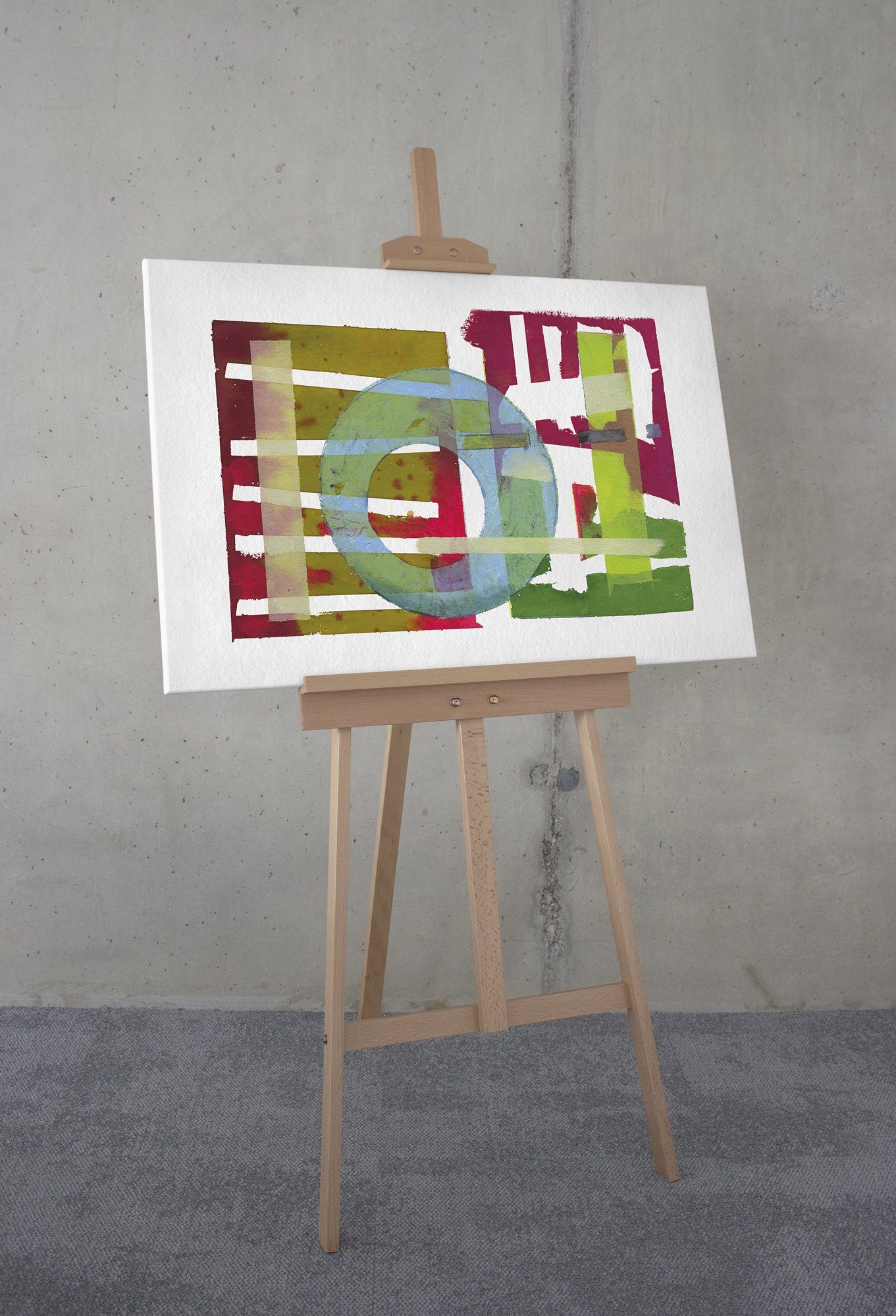 Komar Artprint op linnen Round About - Afmeting 60 x 90 cm (1 stuk)
