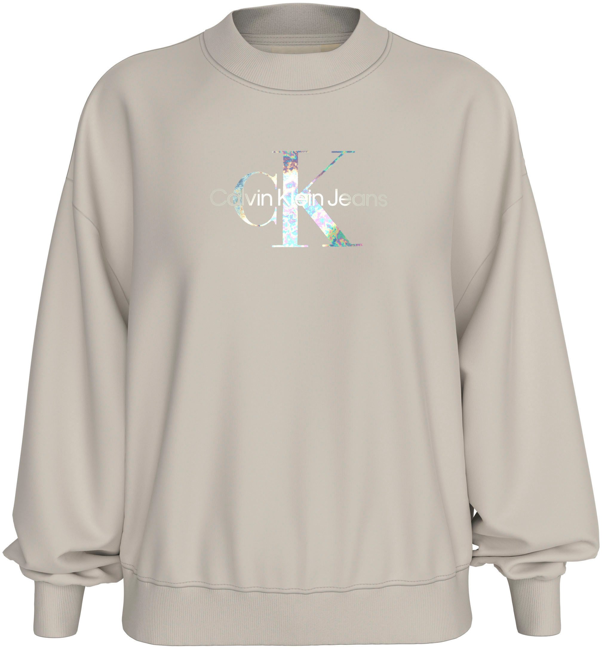 Calvin Klein Sweatshirt GLOSSY MONOLOGO REGULAR CREWNECK