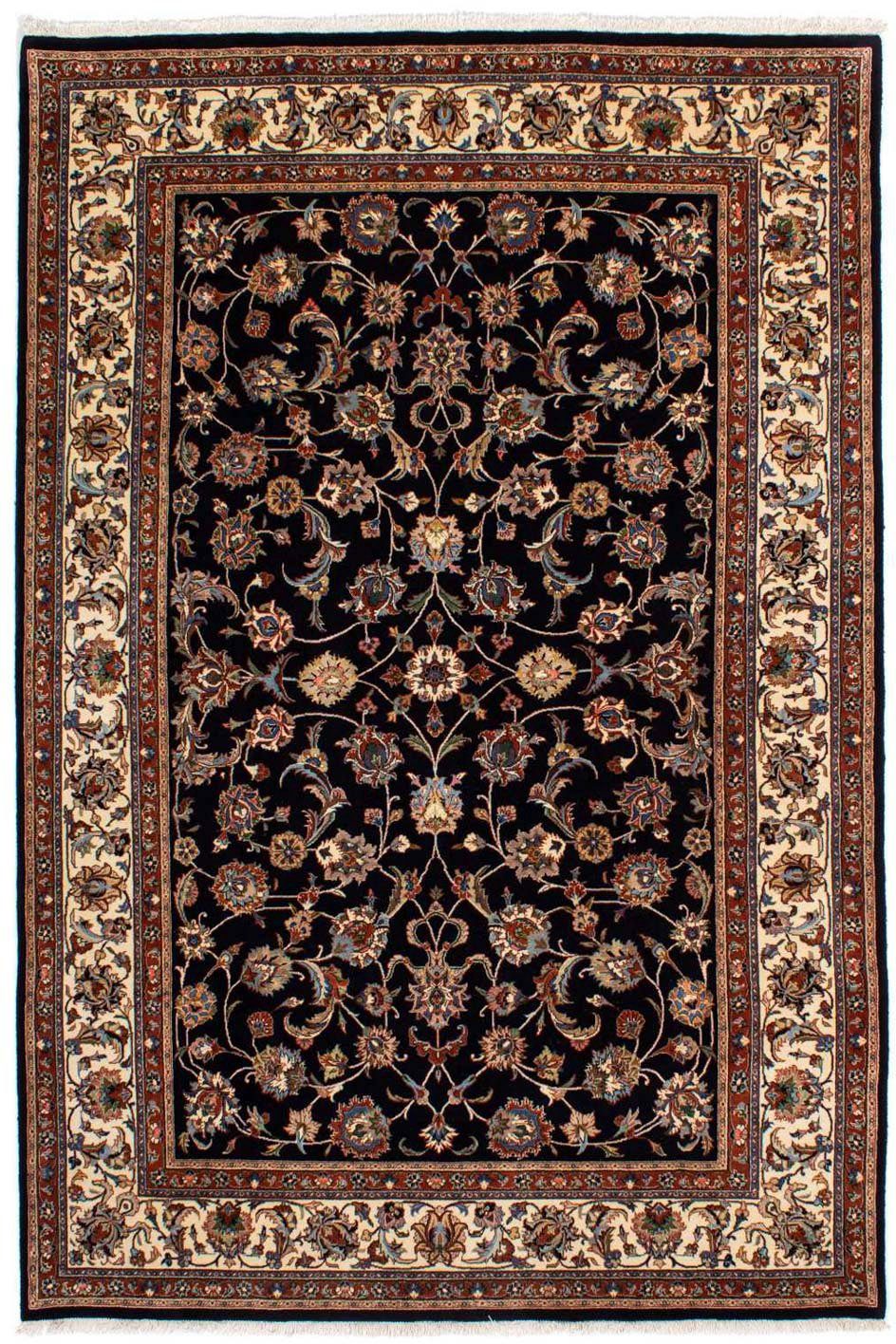 morgenland Wollen kleed Kaschmar bloemmotief Blu scuro 276 x 217 cm Uniek exemplaar met certificaat