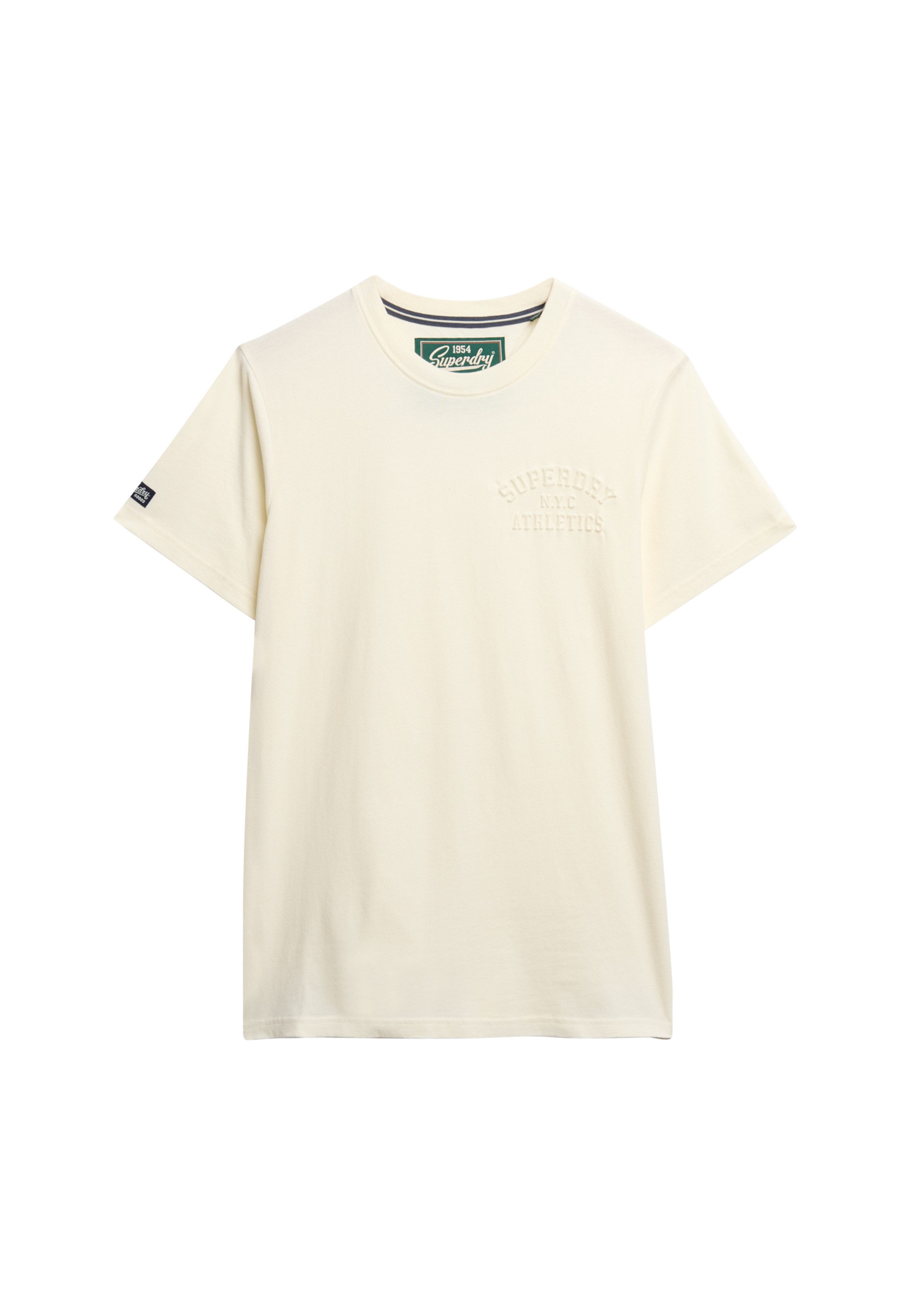 Superdry Shirt met ronde hals ATHLETIC EMBOSS RELAXED TEE