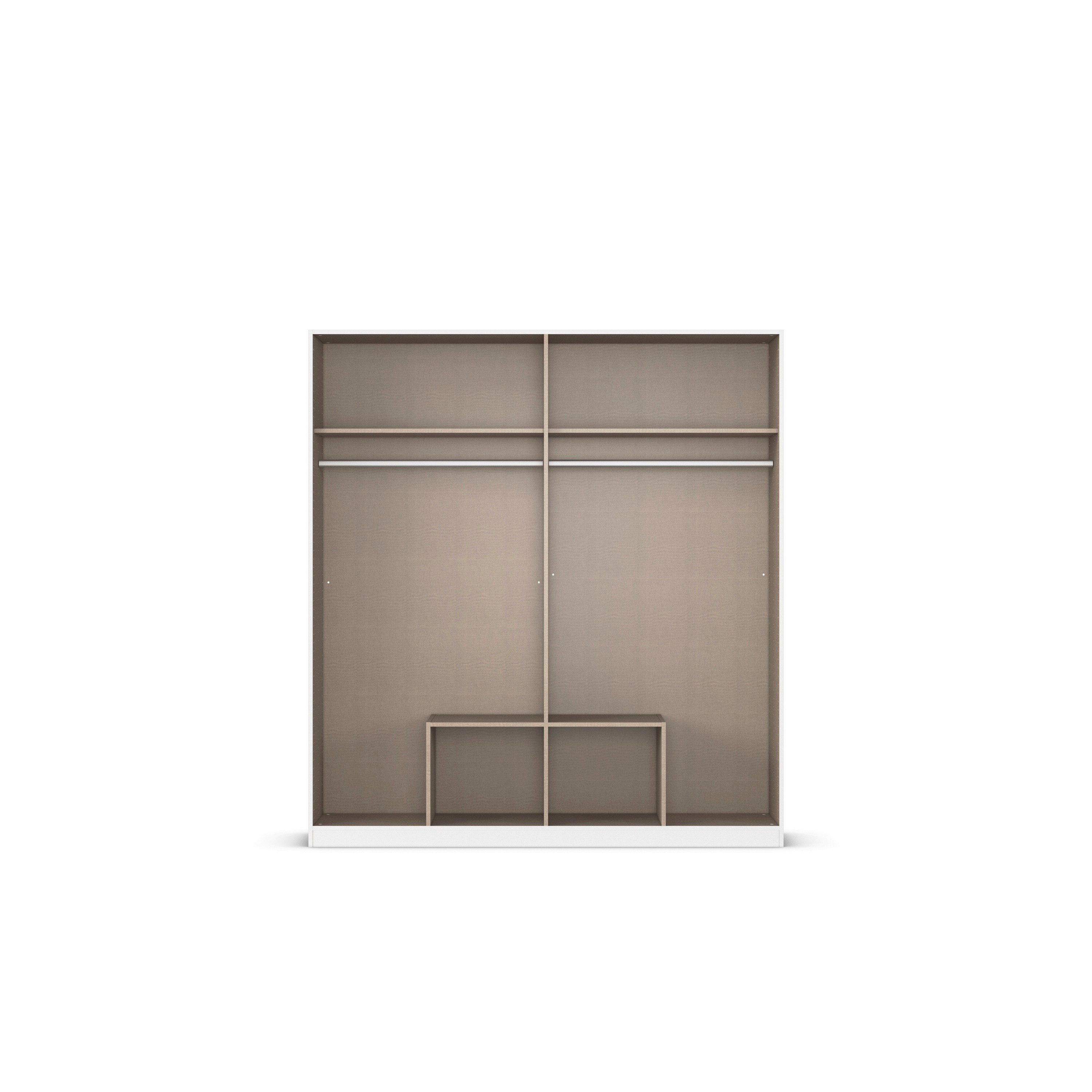 rauch Draaideurkast Kledingkast garderobe KREFELD optioneel met spiegel met 3 greepvarianten, incl. praktische lades made in germany