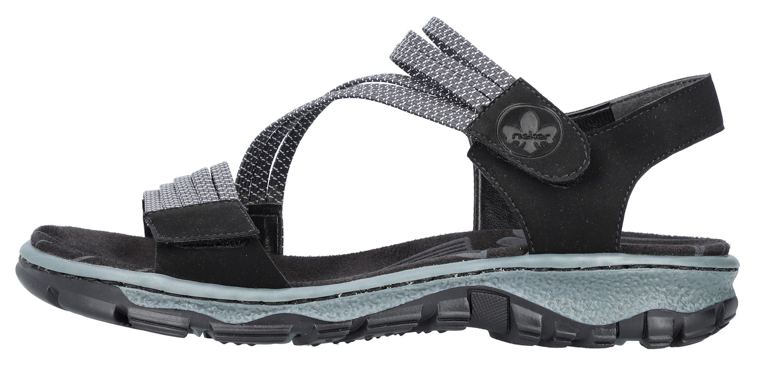 Rieker Sandalen zomerschoen, sandaal, klittenbandschoen, in sportieve uitstraling