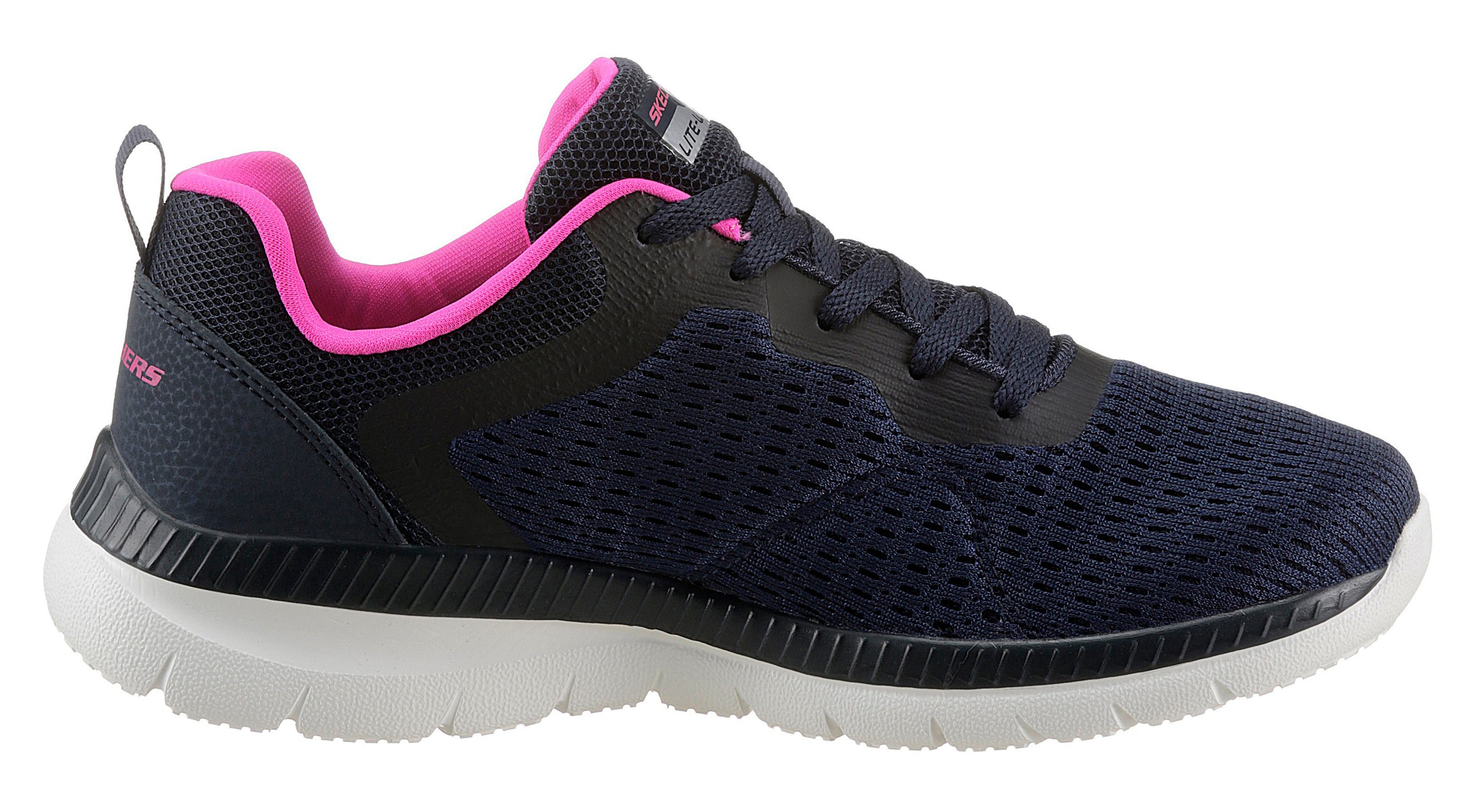 Skechers Sneakers BOUNTIFUL - QUICK PATH Vrijetijdsschoen, lage schoen, veterschoen met gewatteerde binnenzool