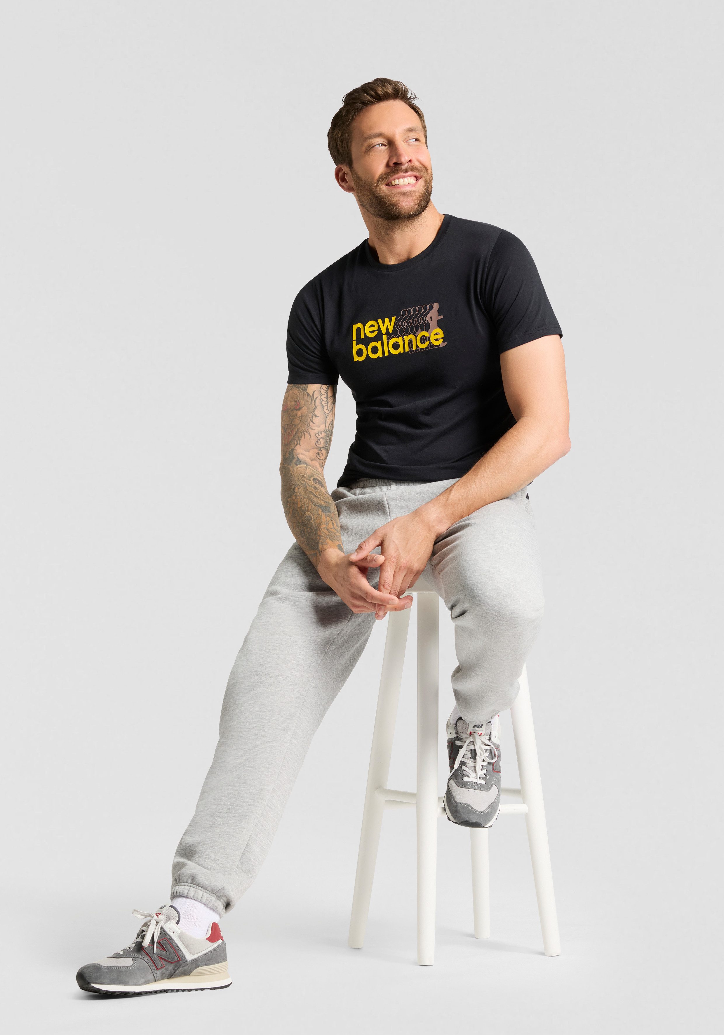 New Balance Trainingsshirt Heathertech Graphic T-Shirt 2 BLACK