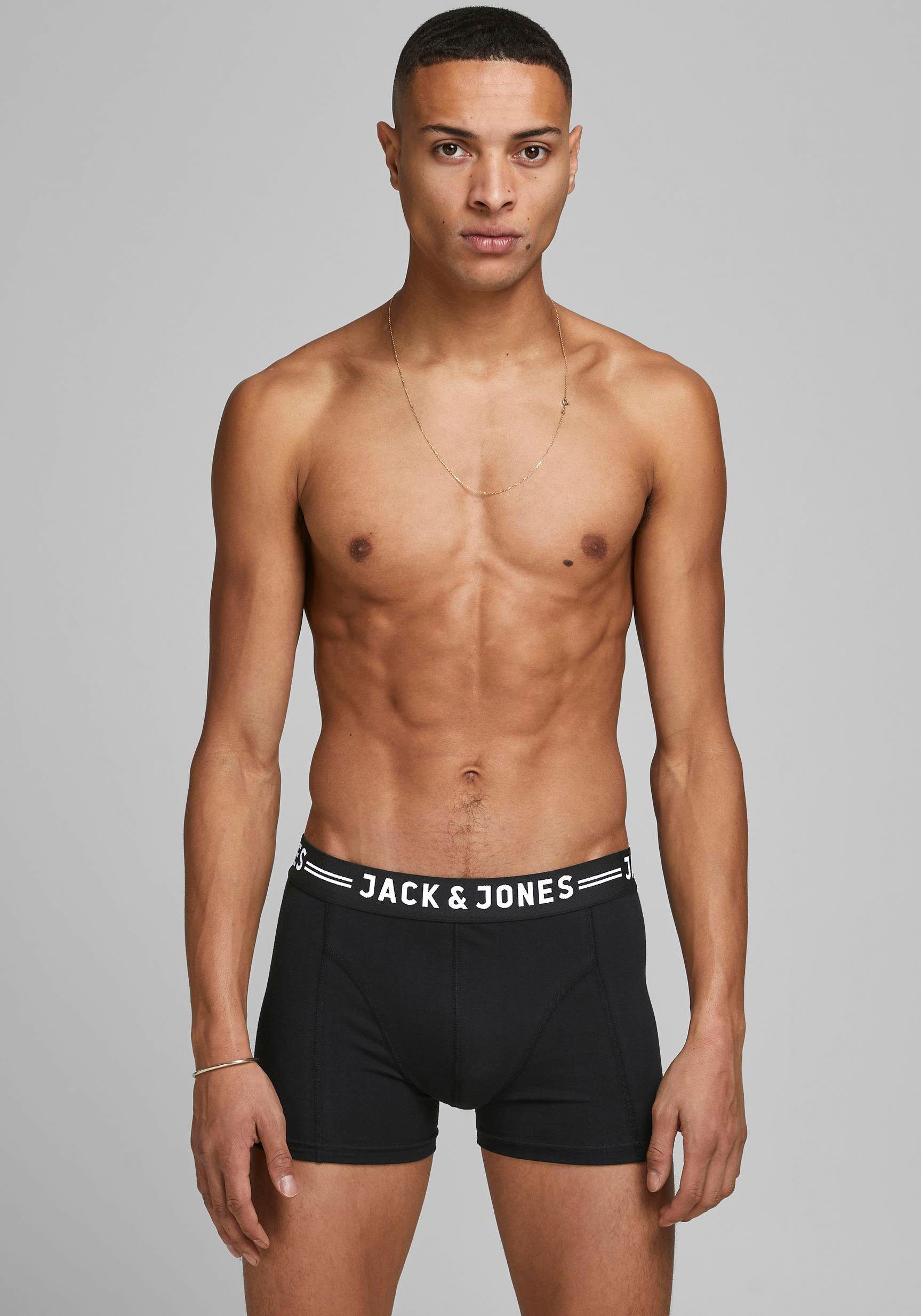 Jack & Jones Boxershort Sense Trunks (set, 3 stuks)
