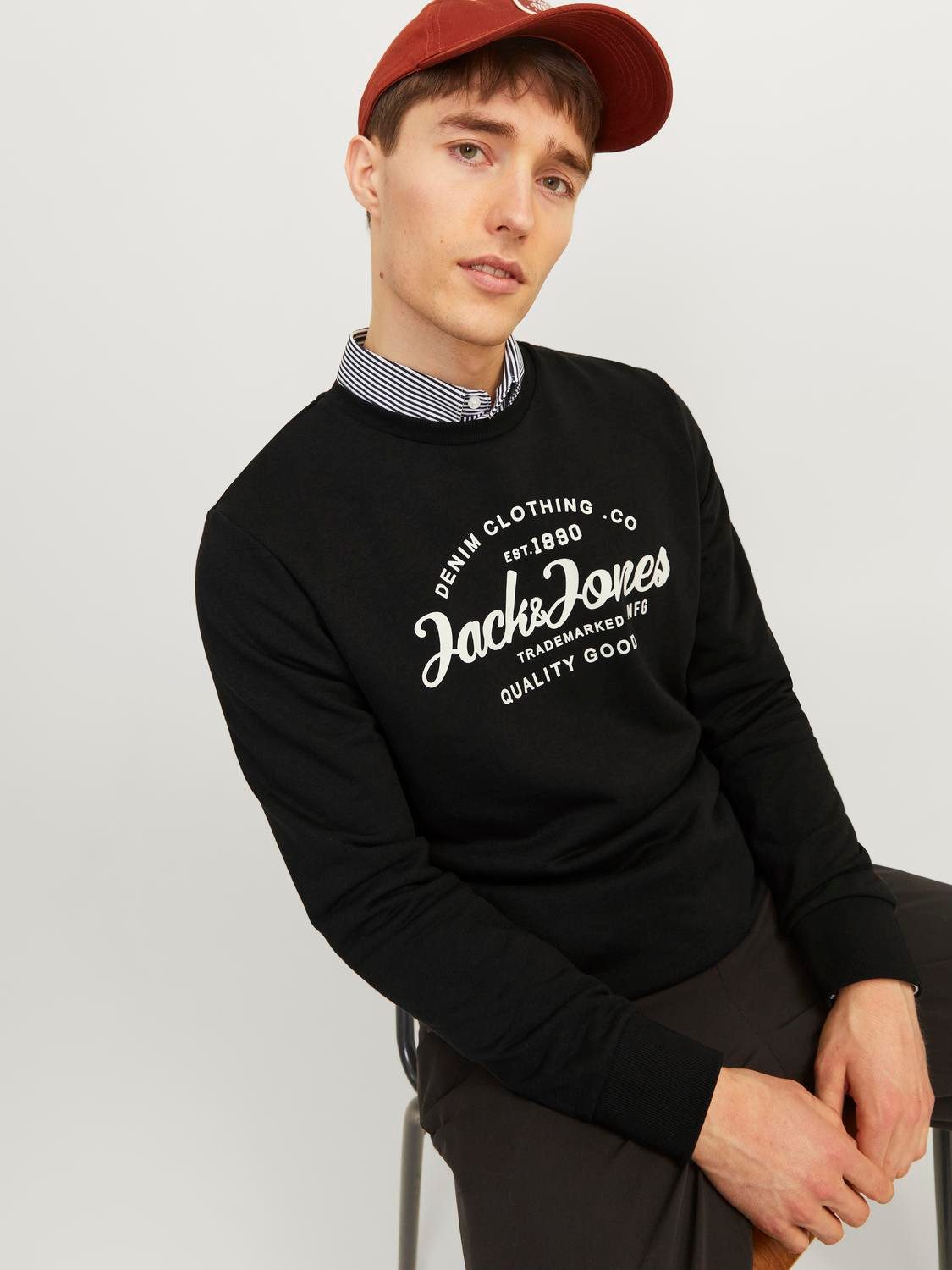 Jack & Jones Sweatshirt JJFOREST SWEAT CREW NECK