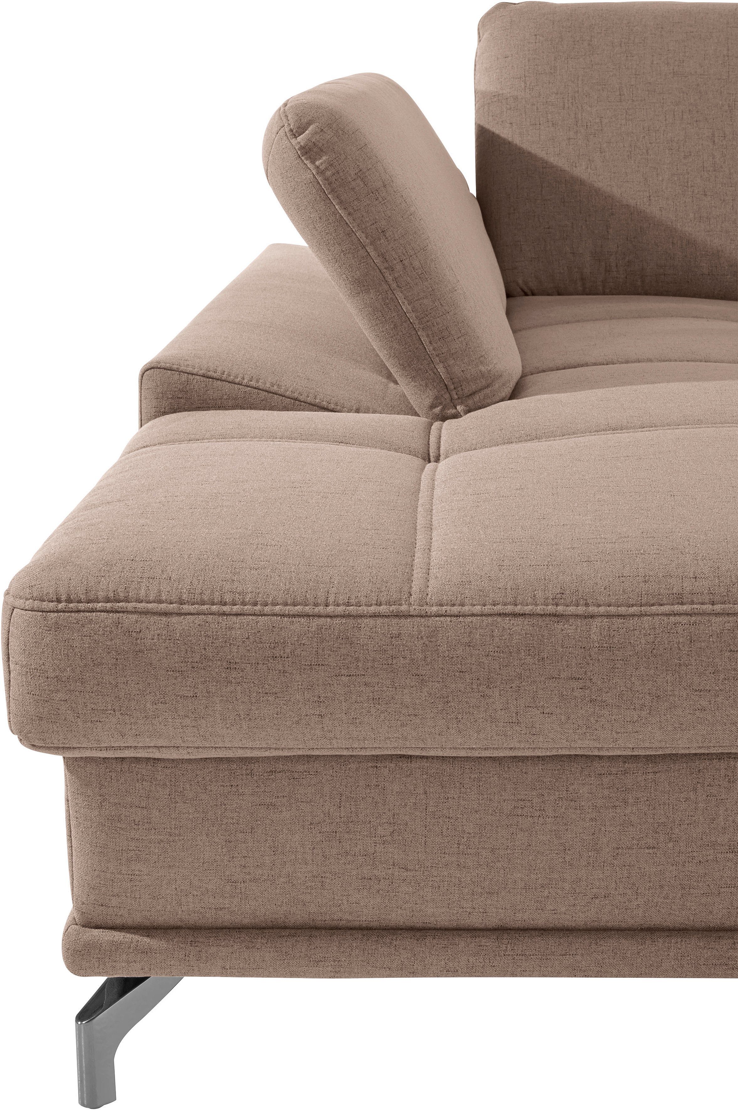Places of Style Zithoek Costello U-vorm, met zitdiepteverstelling, armleuningverstelling en