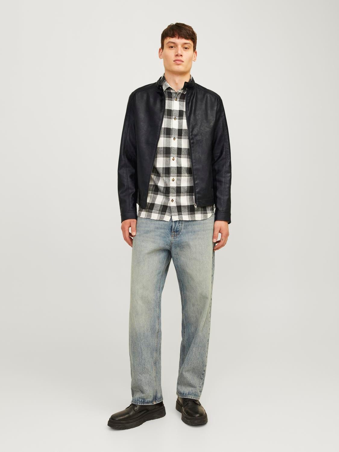 Jack & Jones Imitatieleren jack JJEDYLAN CLEAN PU JACKET NOOS