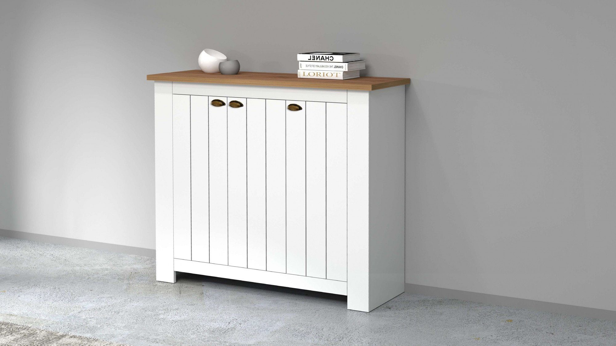INOSIGN Schoenenkast FIGO, gemaakt in Italië - schoenenkast, schoenenrek voor ca. 30 paar schoenen (1 stuk) schoenenkasten wit