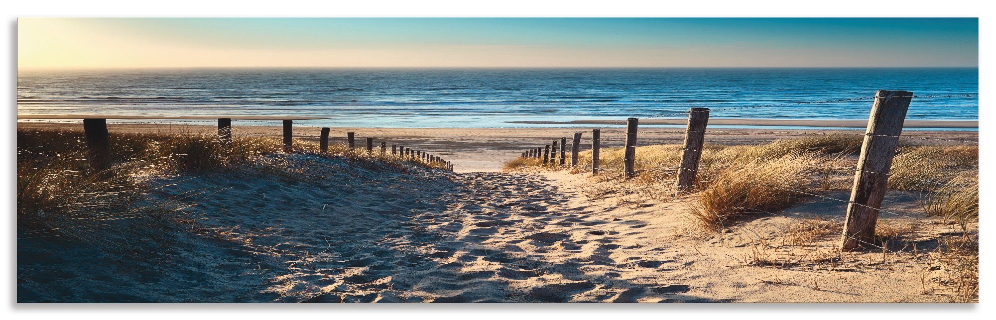 Artland Keukenwand Weg naar het Noordzeestrand zonsondergang zelfklevend in vele maten - spatscherm keuken achter kookplaat en spoelbak als wandbescherming tegen vet, water en vuil