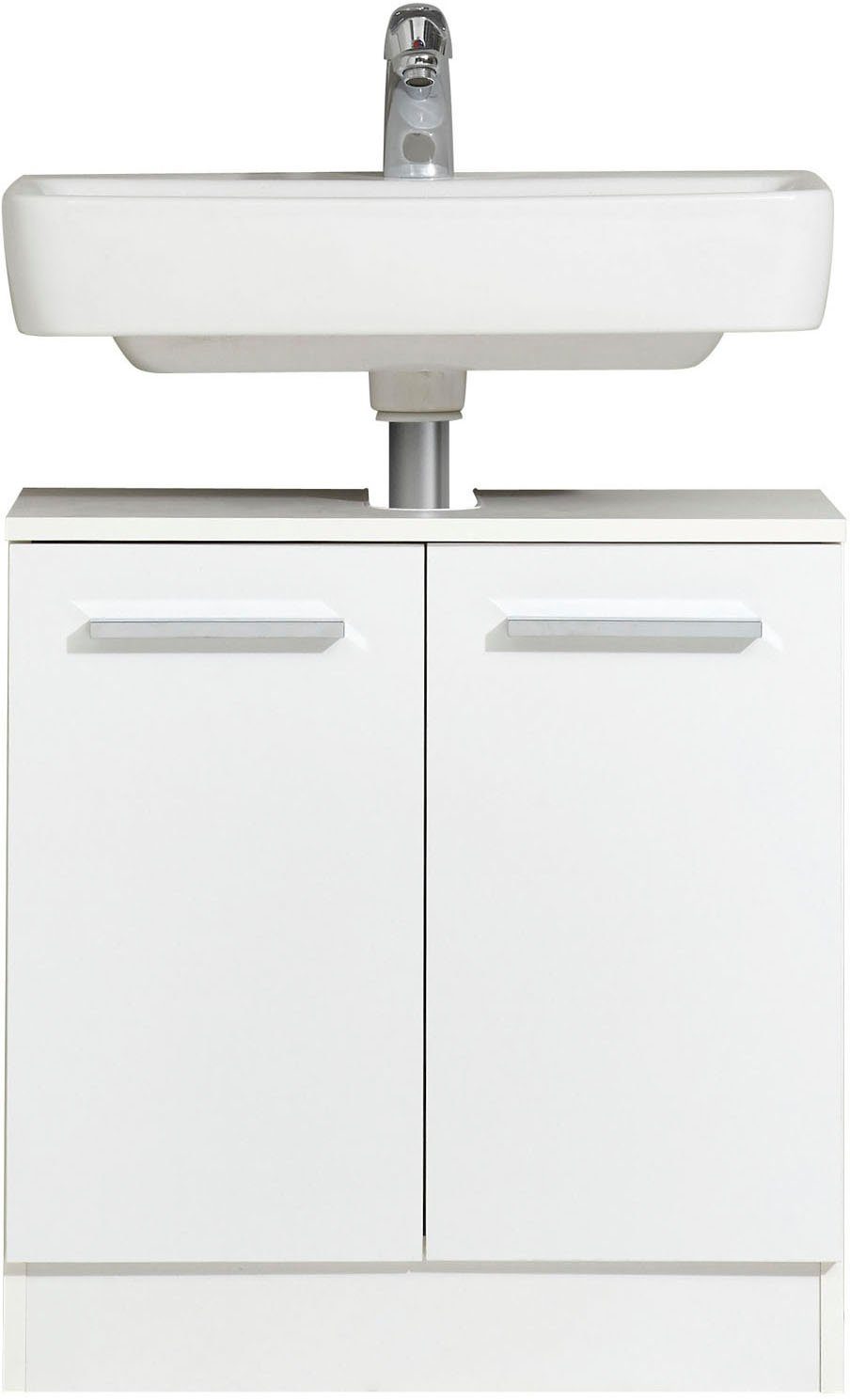 Saphir Badkamerserie Quickset 335 2-delig, wastafelonderkast met led-spiegelkast (2-delig)