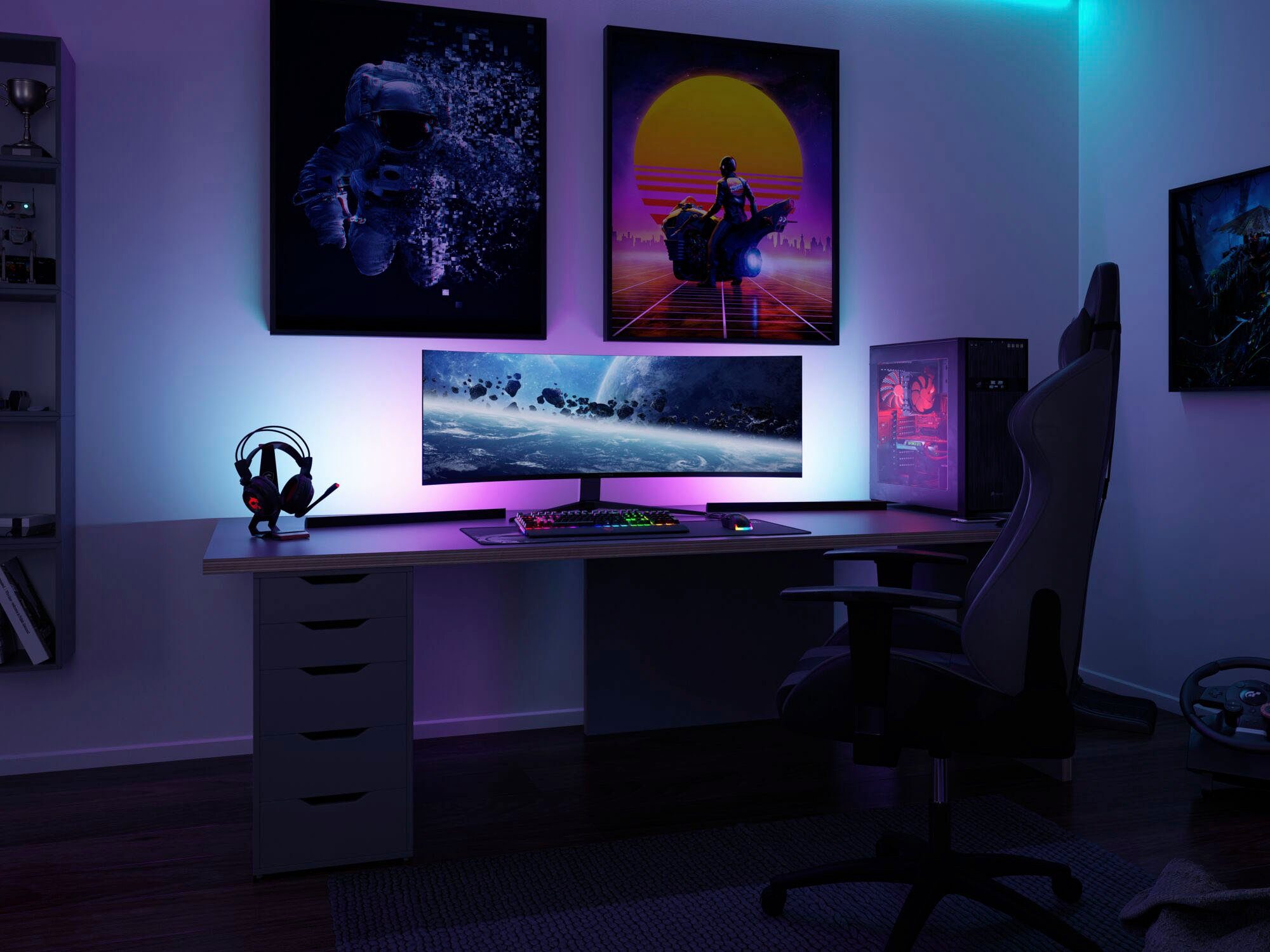 Paulmann Led-strepen EntertainLED Lightbar Dynamic Rainbow RGB 30x30mm 2x1W 2x48lm (1 stuk)