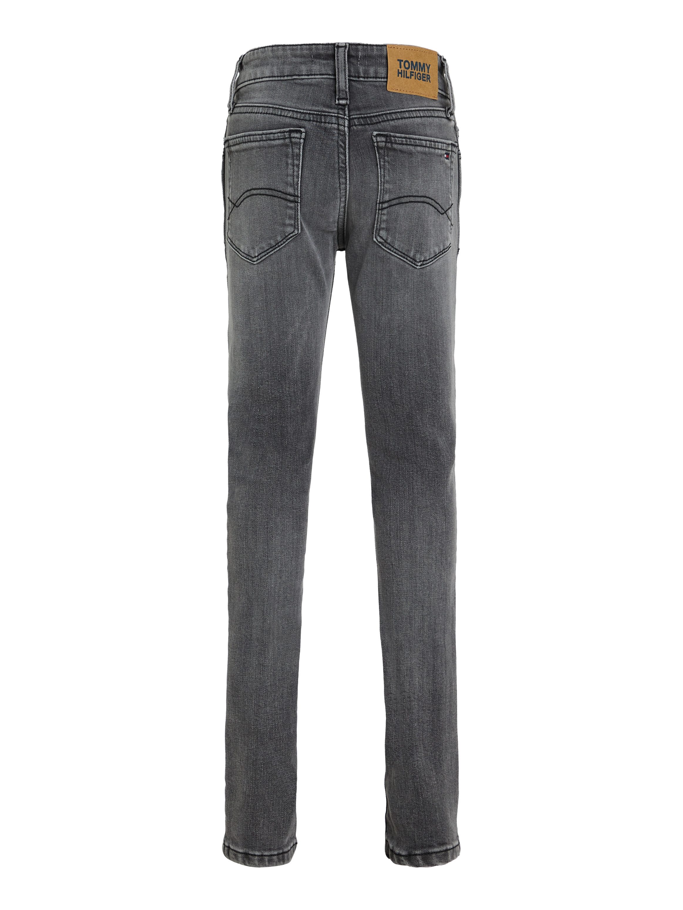 Tommy Hilfiger Skinny fit jeans NORA SKINNY MID GREY WASH DENIM Kinderen tot 16 jaar met logo-opdruk