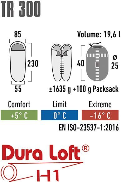 High Peak Mummieslaapzak TR 300