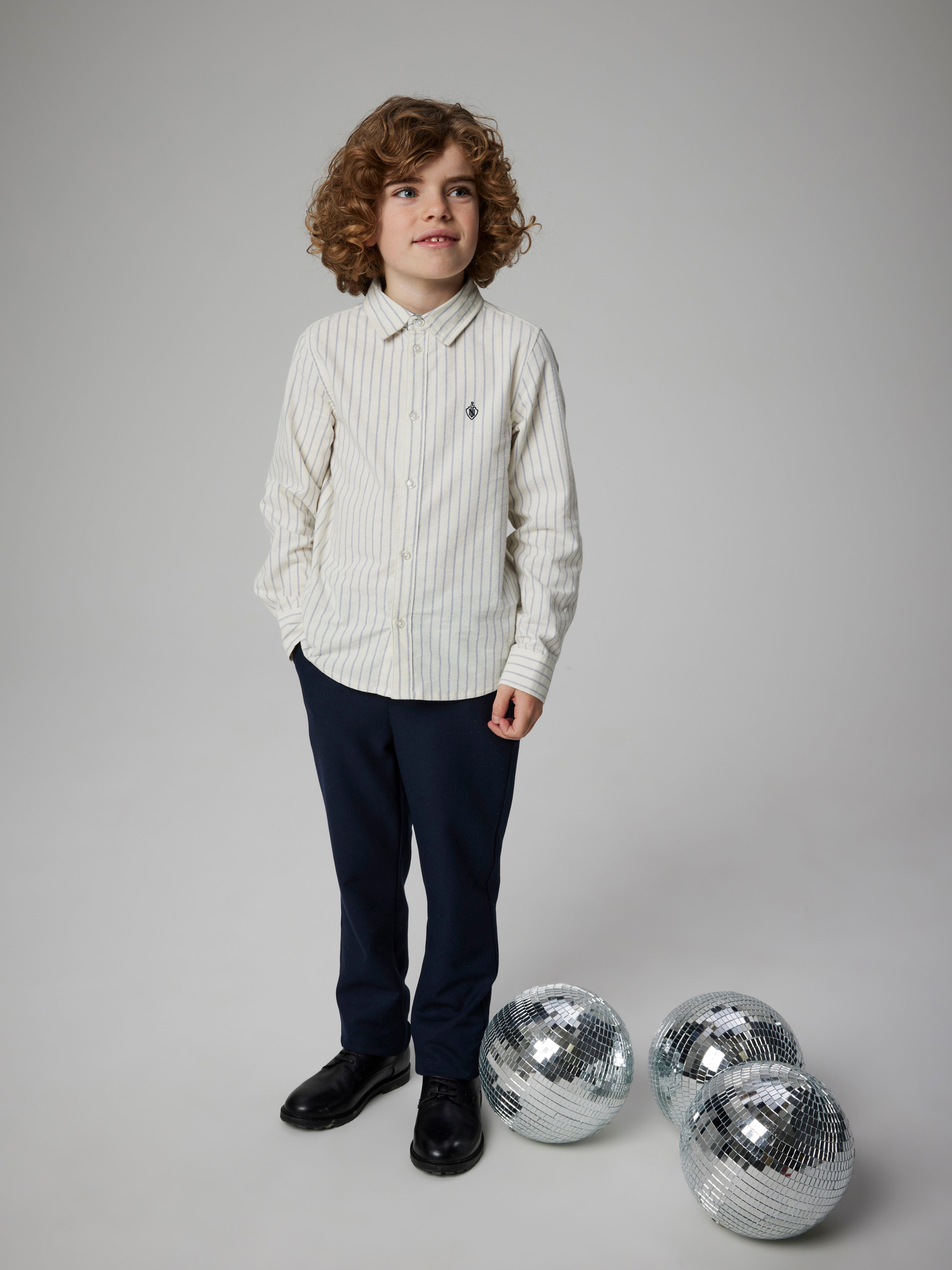Name It Overhemd met lange mouwen NKMNEWSA voor jongens met knoopsluiting en katoencomfort
