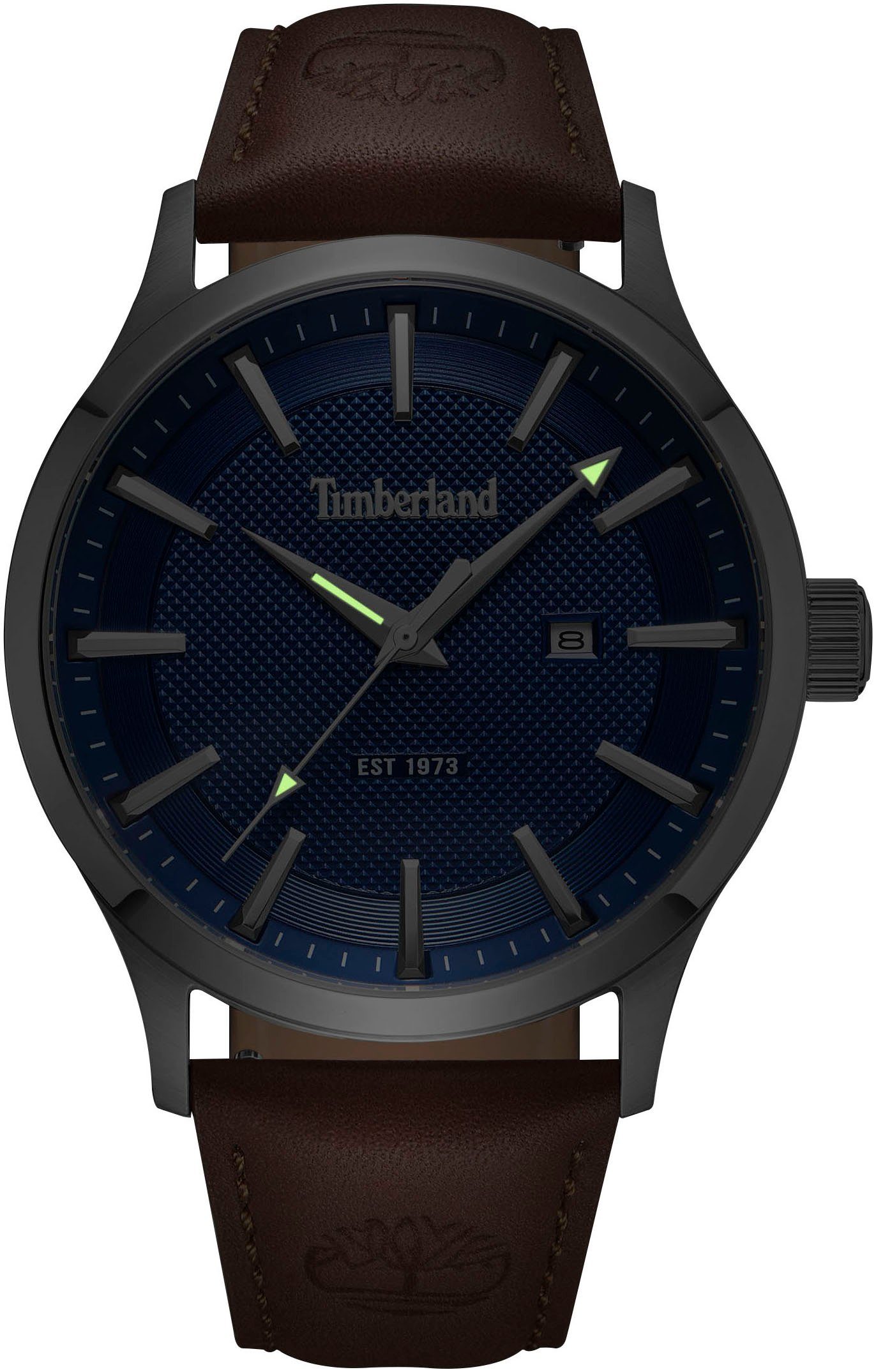 Timberland Kwartshorloge TRUMBULL Armbandhorloge, herenhorloge, datum, leren band
