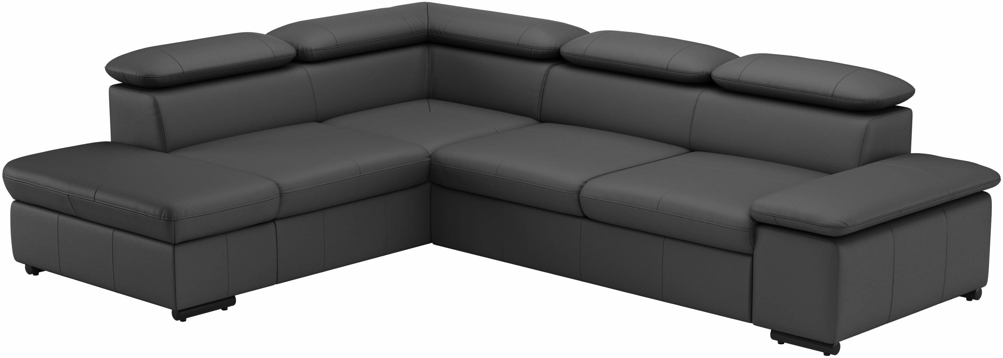 sit&more Hoekbank Alcudia L-vorm met armverstelling, optionele hoofdeindverstelling en bedfunctie