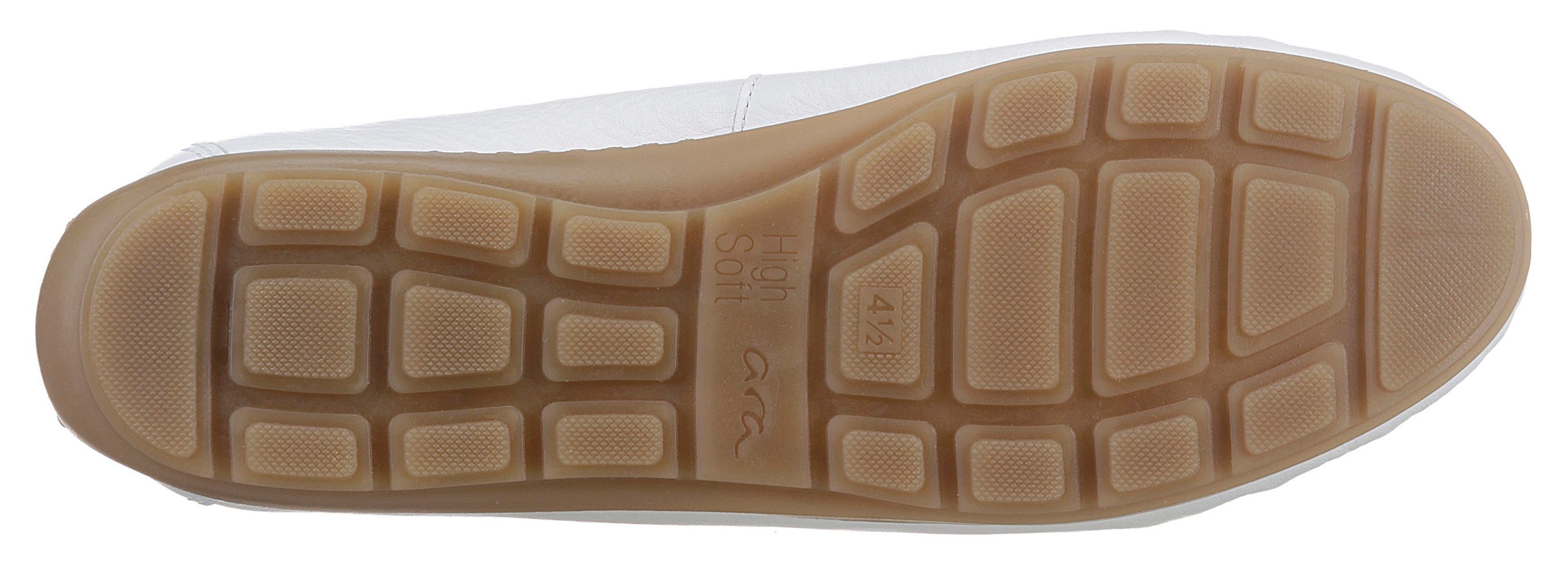 Ara Mocassins ALABAMA Slipper, vrijetijdsschoen met High Soft verwisselbare inlegzool in breedte G