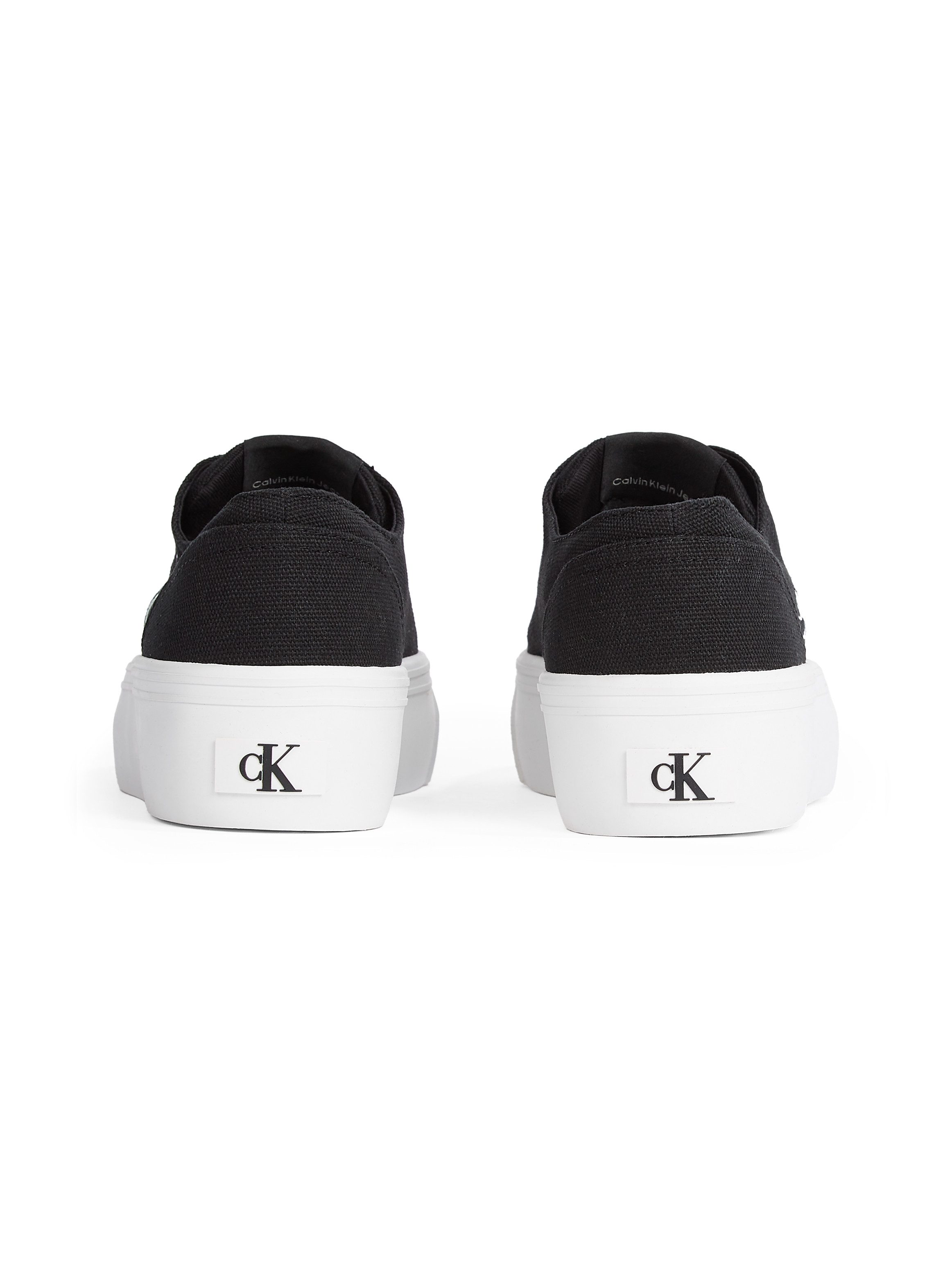 Calvin Klein Plateausneakers VULC FLATFORM LOW CV MG veterschoenen, vrijetijdsschoen, lage schoen met zijlogo
