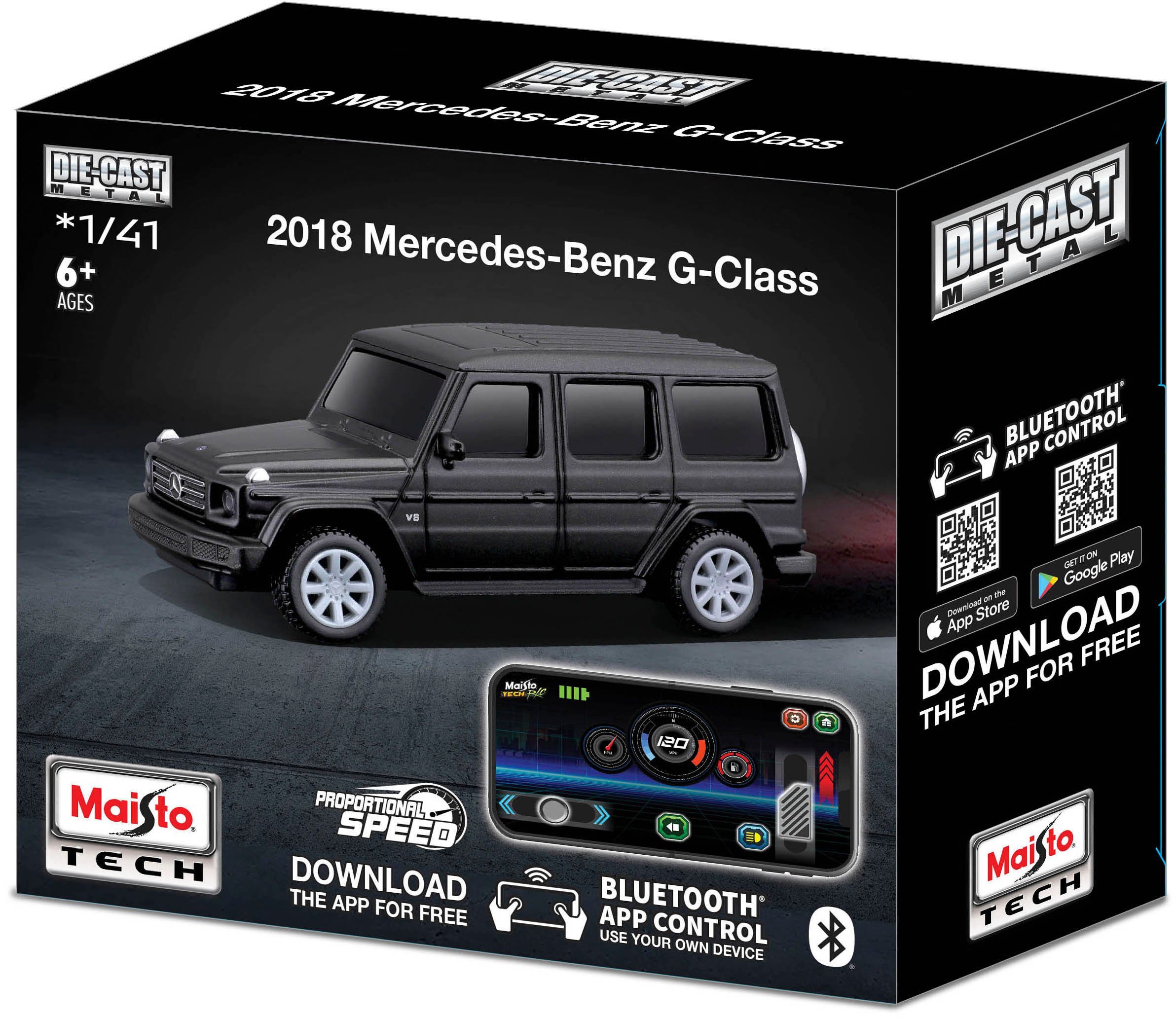 Maisto Tech Radiografisch bestuurbare auto Mercedes G-Klasse Bluetooth 5.0, met licht