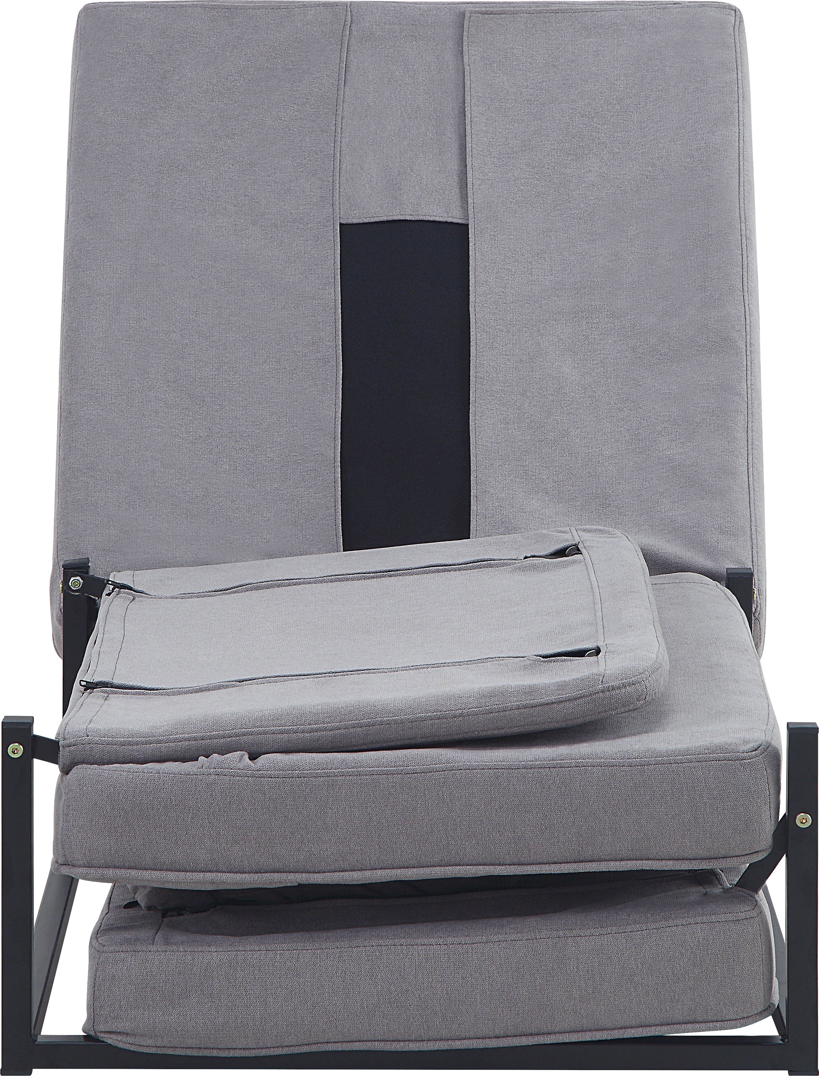 ATLANTIC home collection Slaapbank Finn te veranderen in een loungestoel, relaxfauteuil en logeerbed, incl. kussen