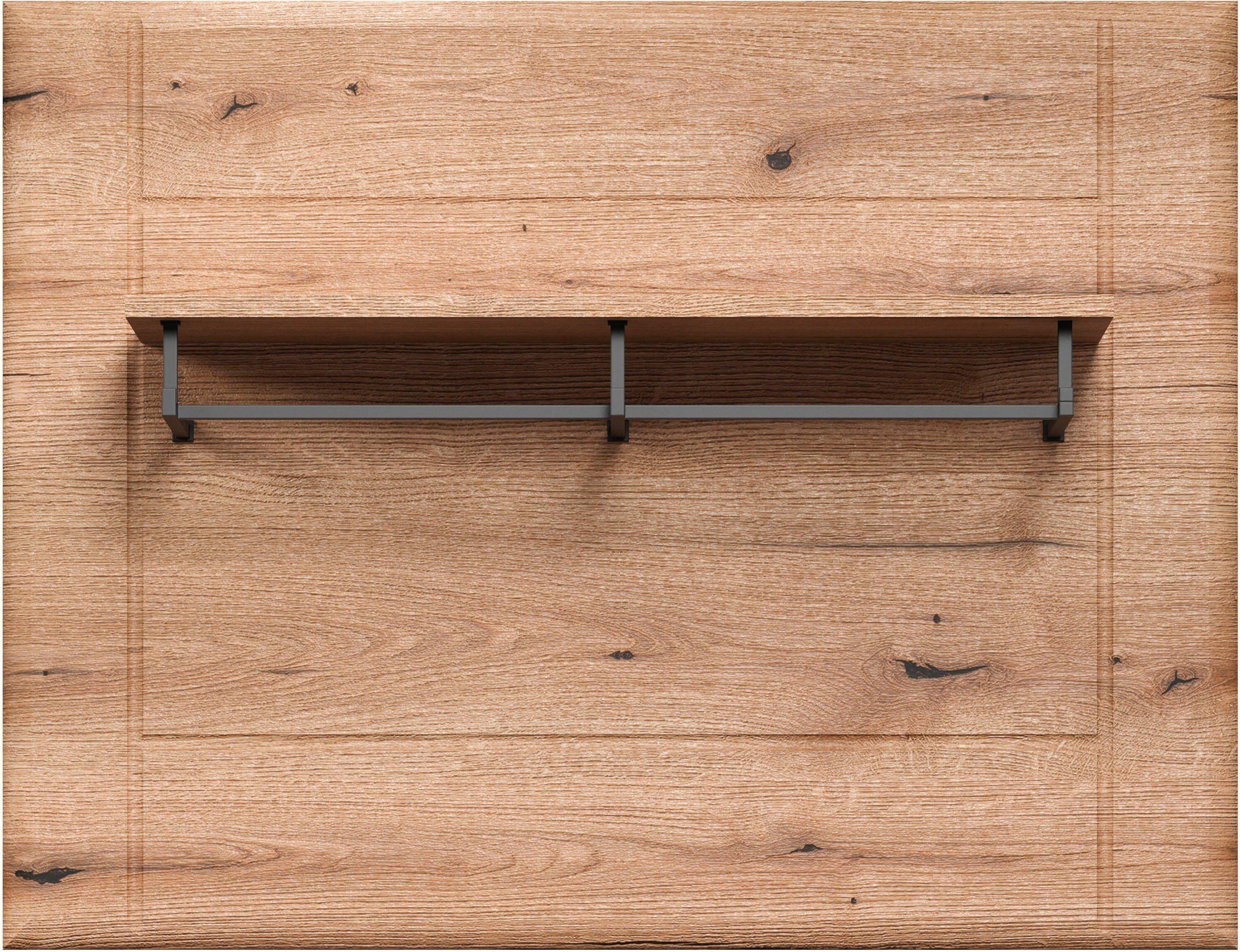 INOSIGN Wandrek Graz Afmetingen (B/H/D in cm): (91/70/26) - kleur: wit hoogglans en eik (1 stuk)