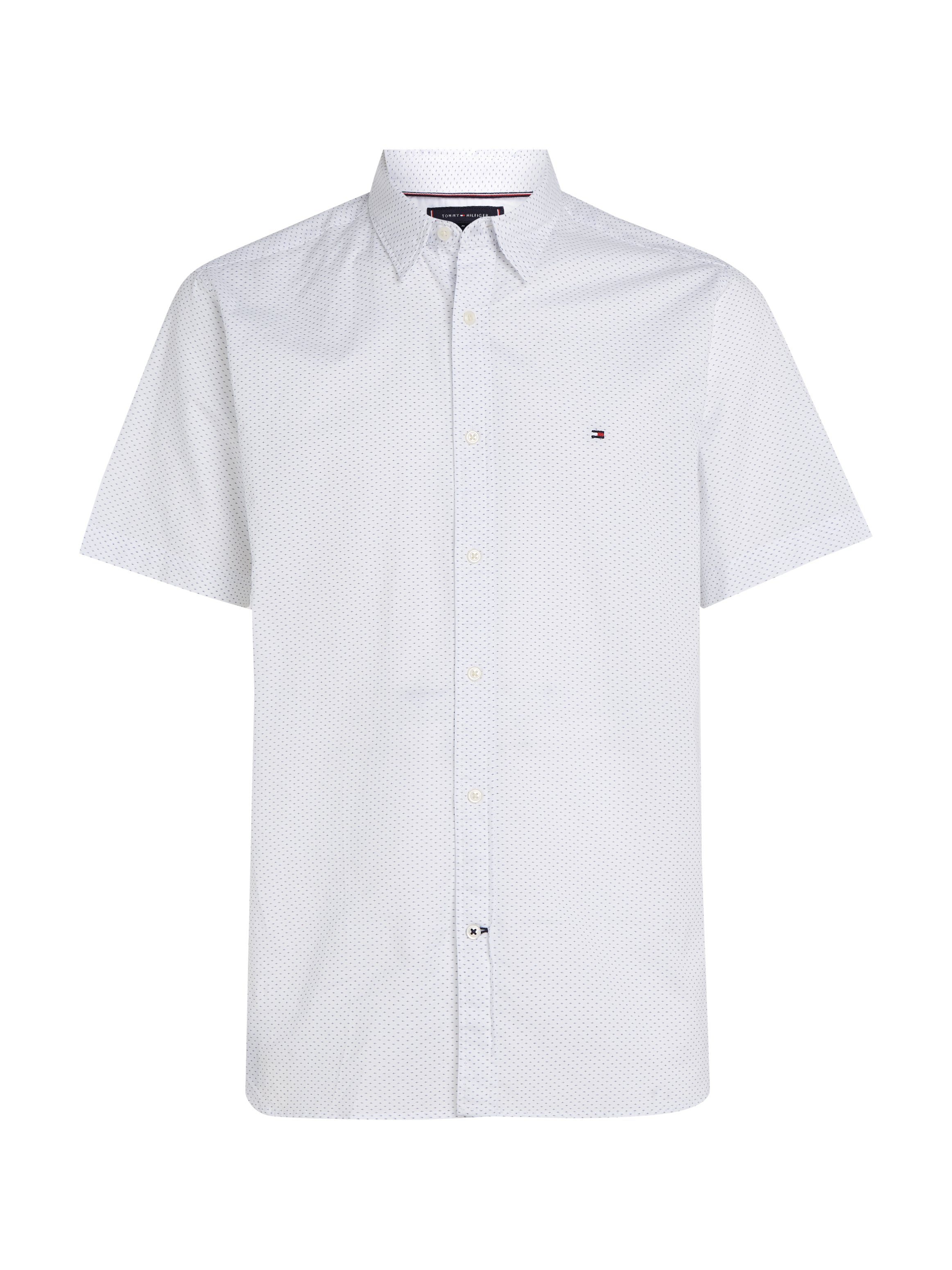 Tommy Hilfiger Overhemd met korte mouwen NATURAL SOFT MINI PRT SHIRT