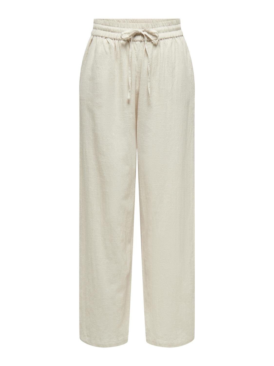 Only Comfortbroek ONLTIZANA COTTON LOOSE PANTS WVN