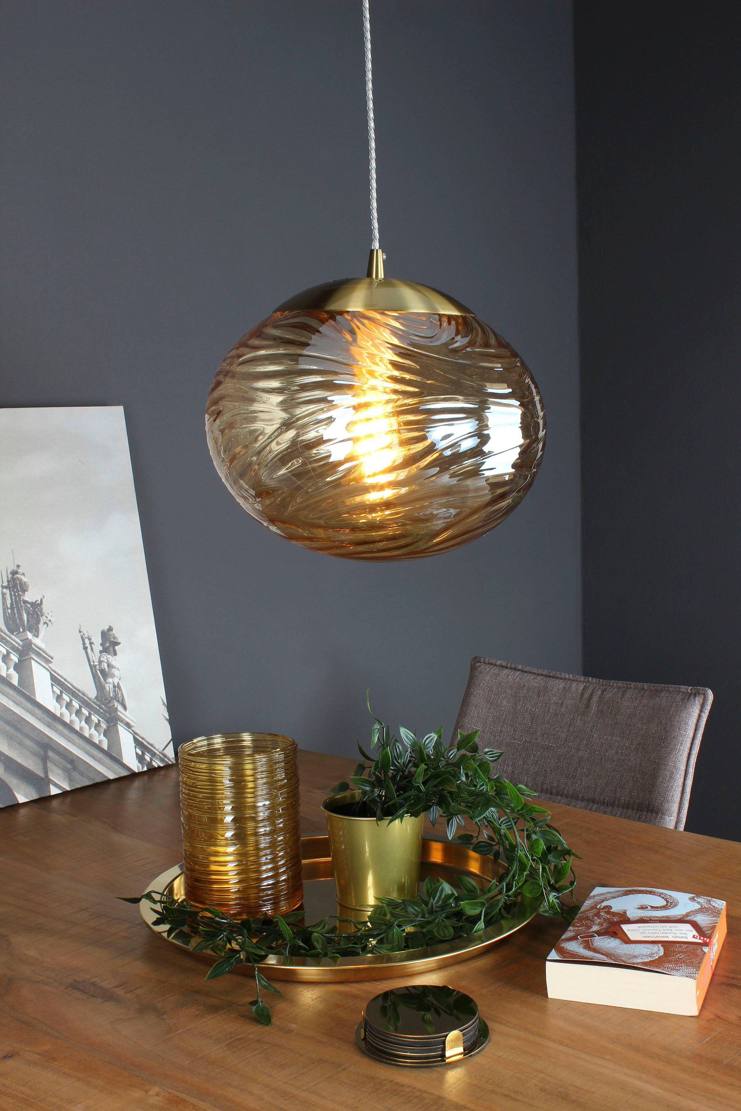 ECO-LIGHT Hanglamp Nereide hoogwaardig glas (1 stuk)