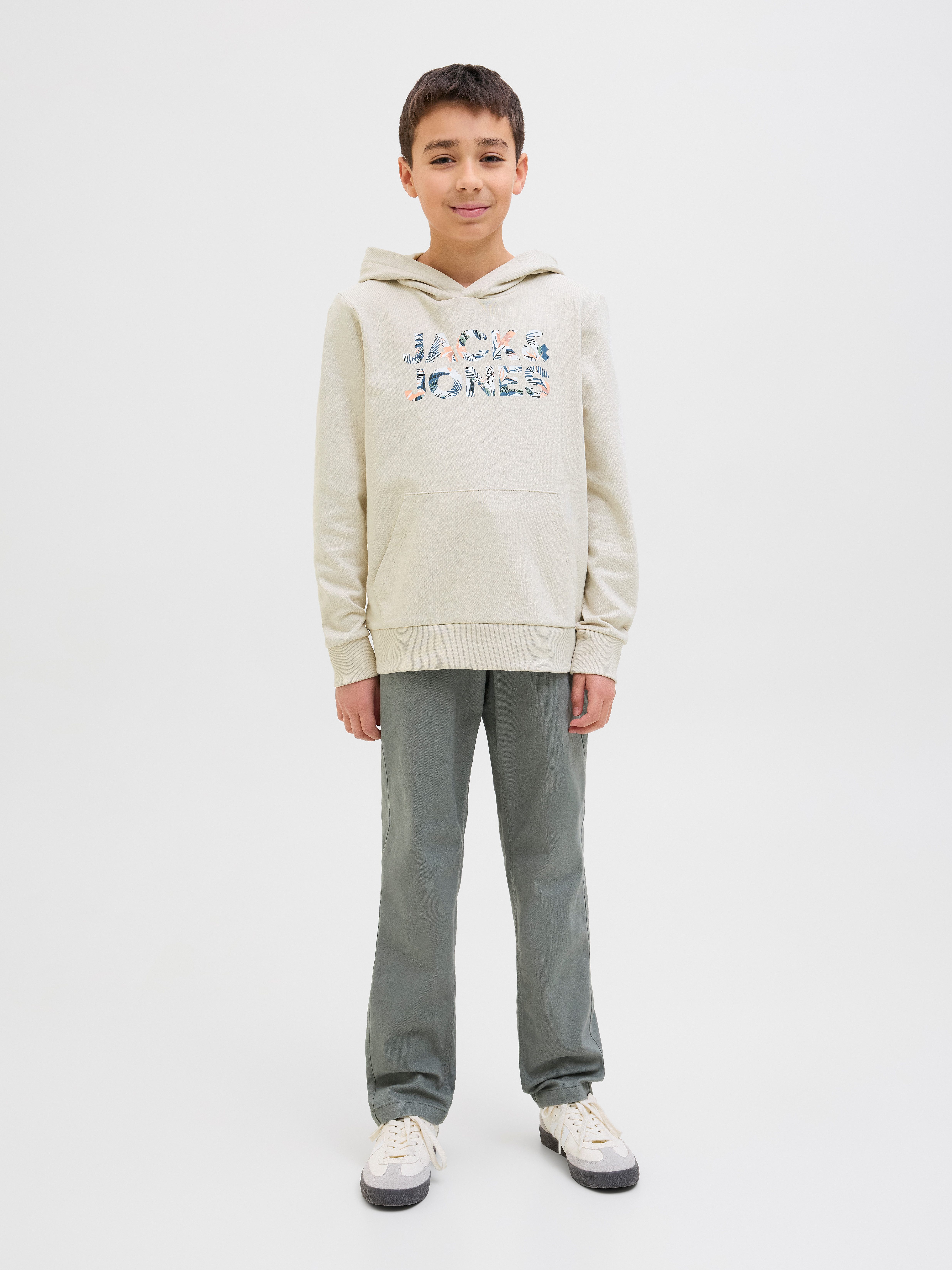 Jack & Jones Junior Hoodie JJEBRYAN CORP LOGO SWEAT HOOD NOOS JNR