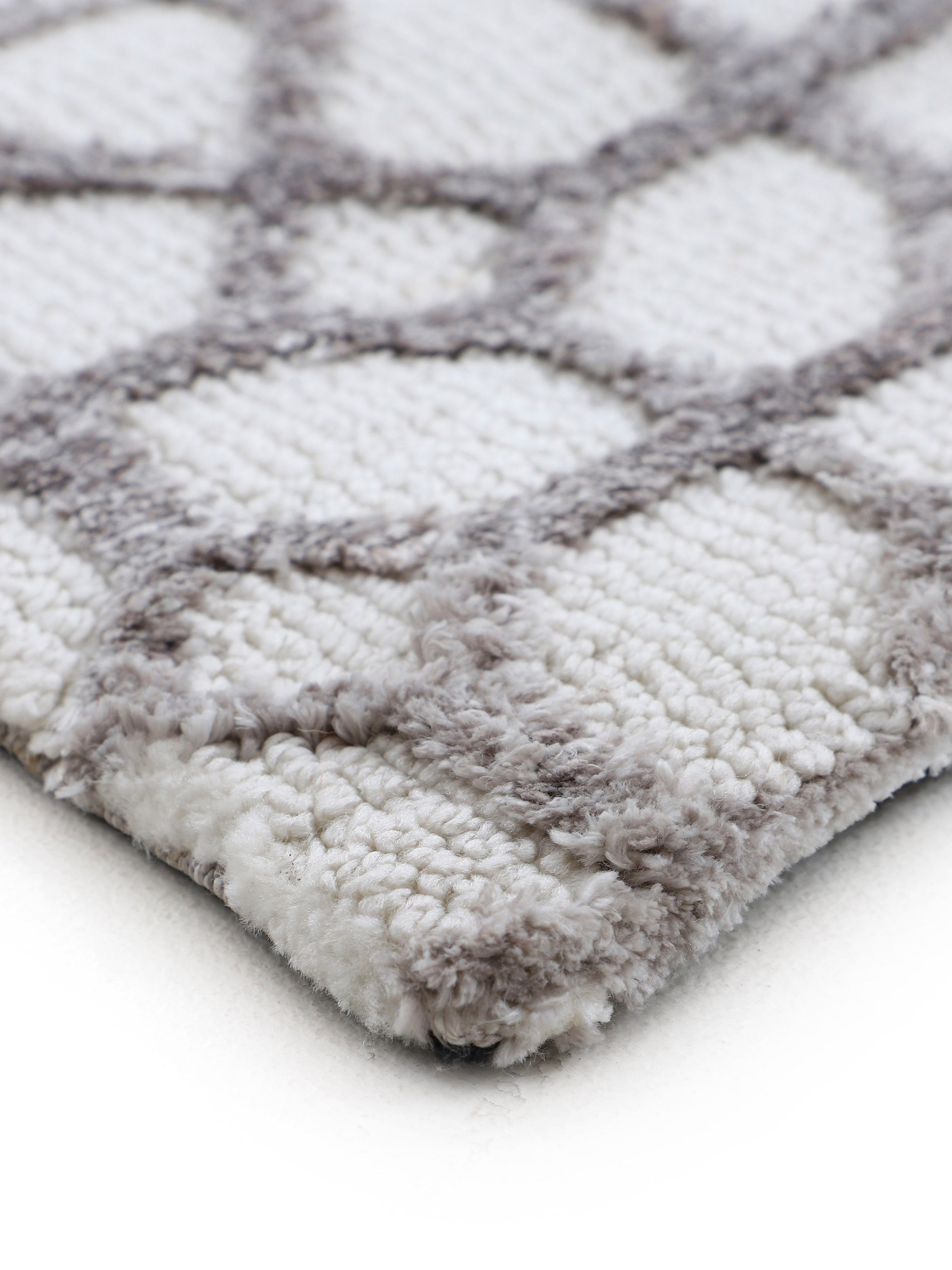 carpetfine Vloerkleed Holly 3 geometrisch ontwerp, hoog-laag structuur, woonkamer
