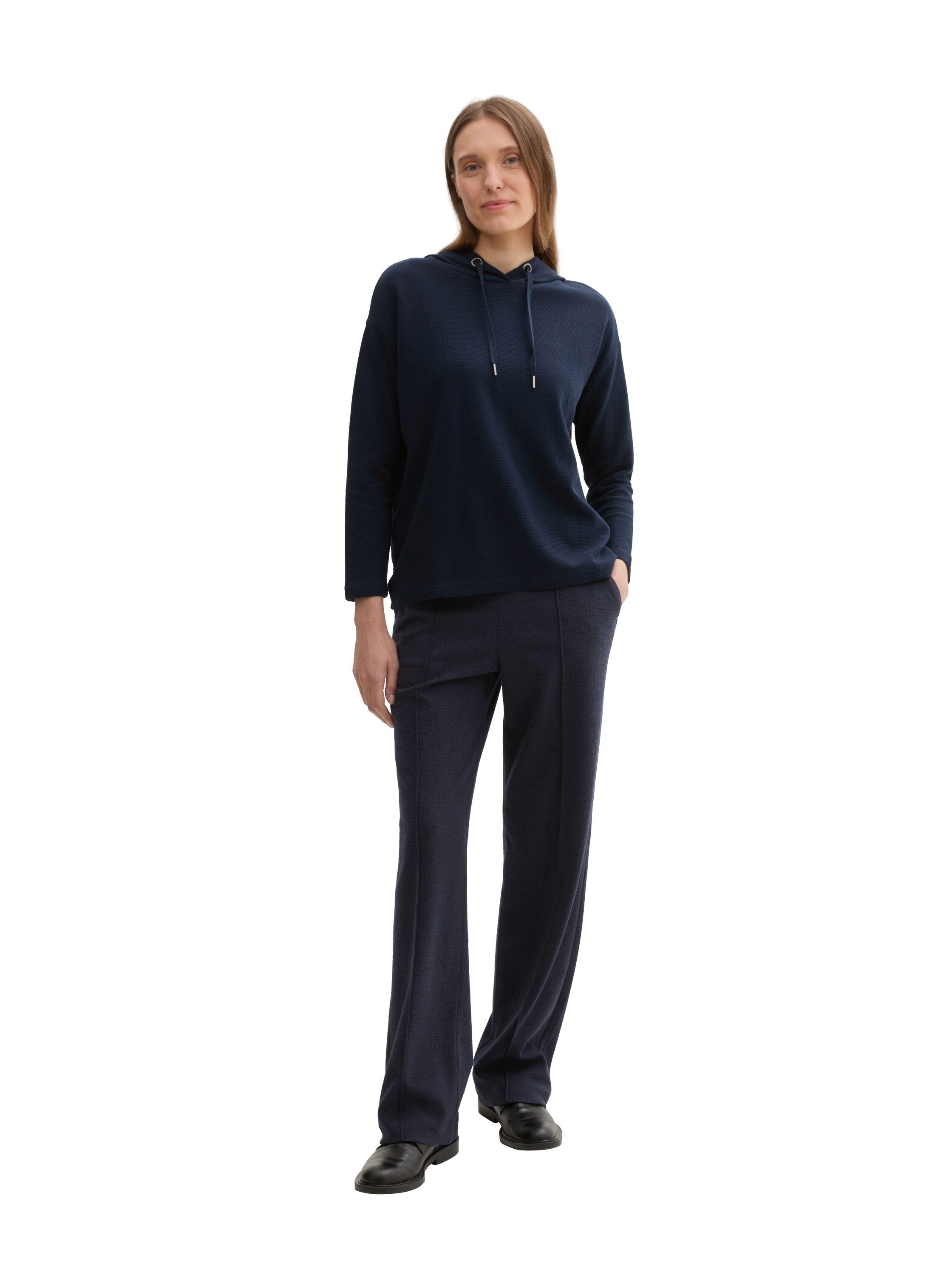 Tom Tailor Jerseybroek Lea Straight met elastische taille