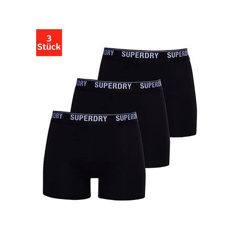 Superdry Lange boxershort weefband met logo (3 stuks)