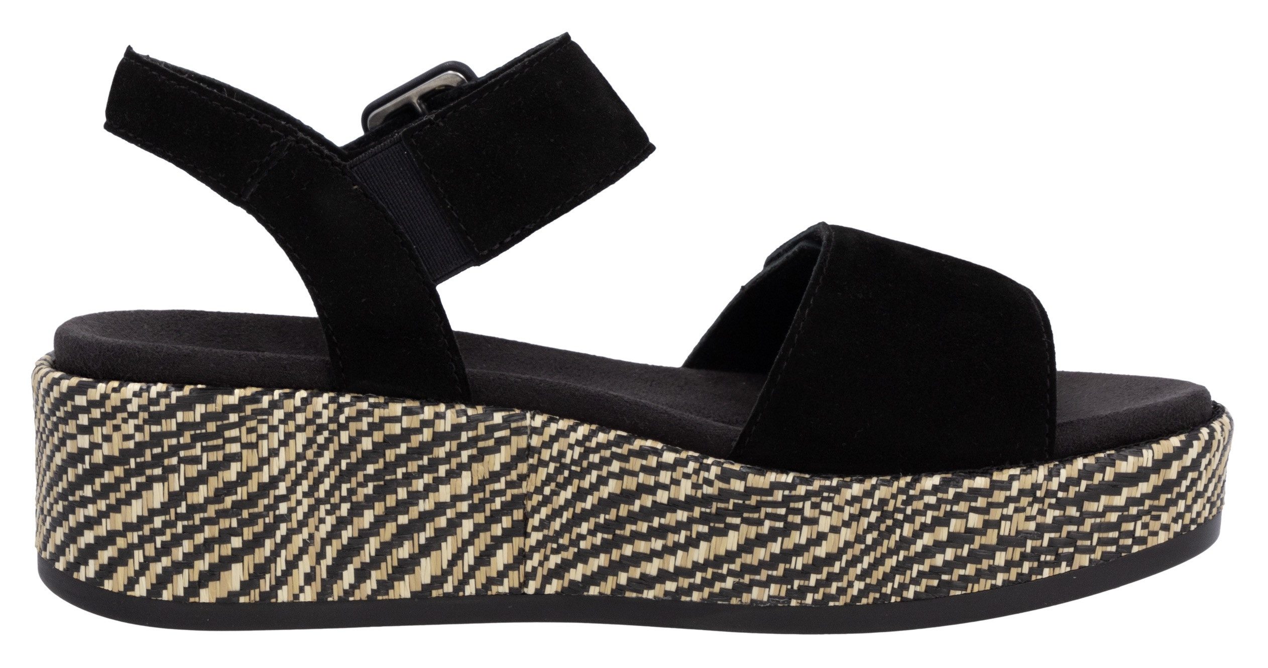 Remonte Sandaaltjes Elisabeth Hurley-Collection Sleehak, zomerschoen, sandaal met bandjes en bekleed plateau