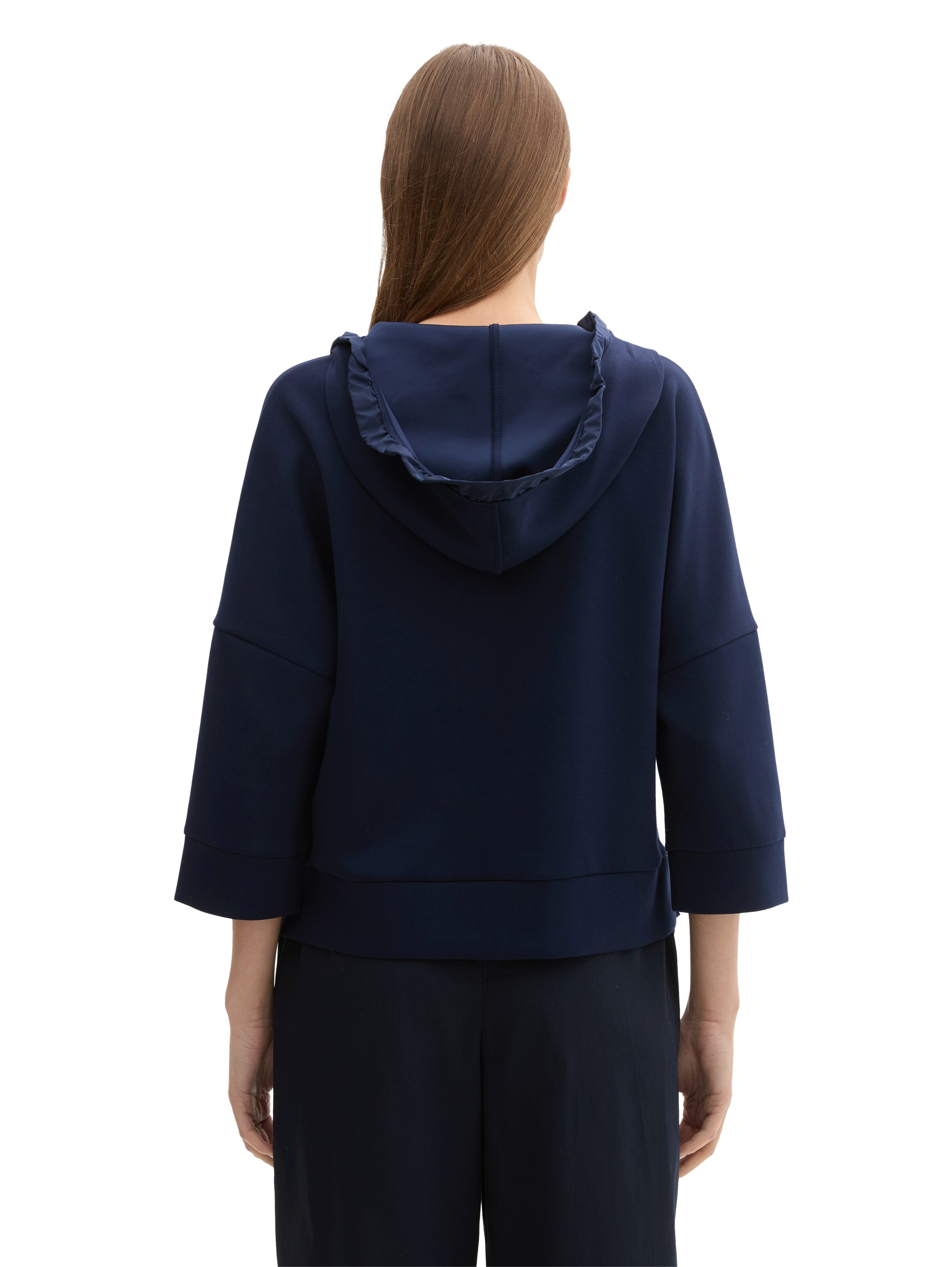 Tom Tailor Sweatvest met een capuchon